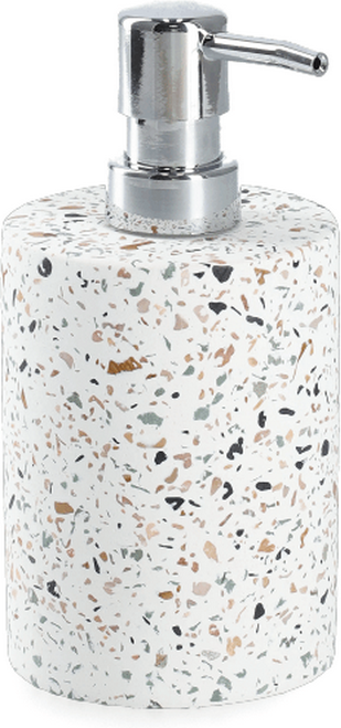 Zeller Seifenspender 'Terrazzo' Zement 8,2 x 16,8 x 8,2 cm