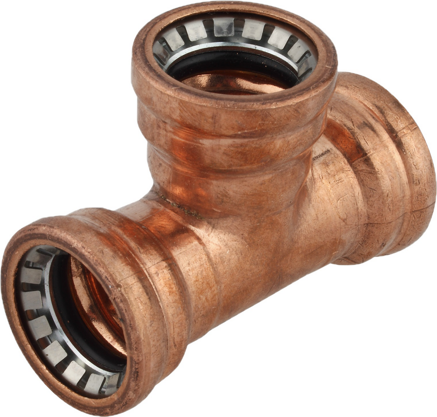 Thumbnail - Kirchhoff T-Stück Kupfer blank Ø 22 mm, 3 Muffen