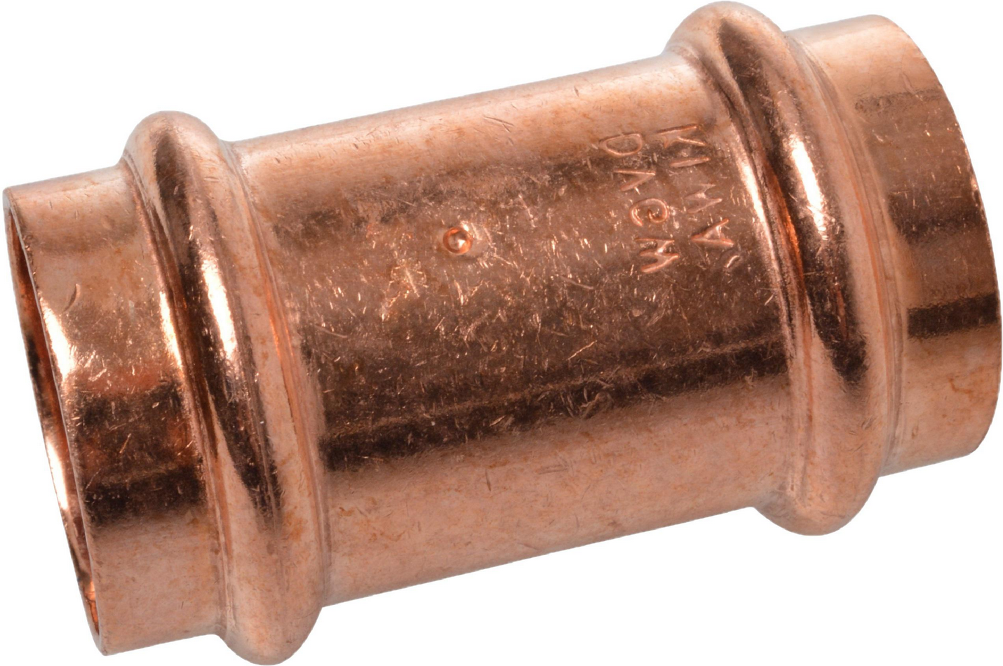 Kirchhoff Doppelmuffe Kupfer blank Ø 15 mm, 2 Muffen