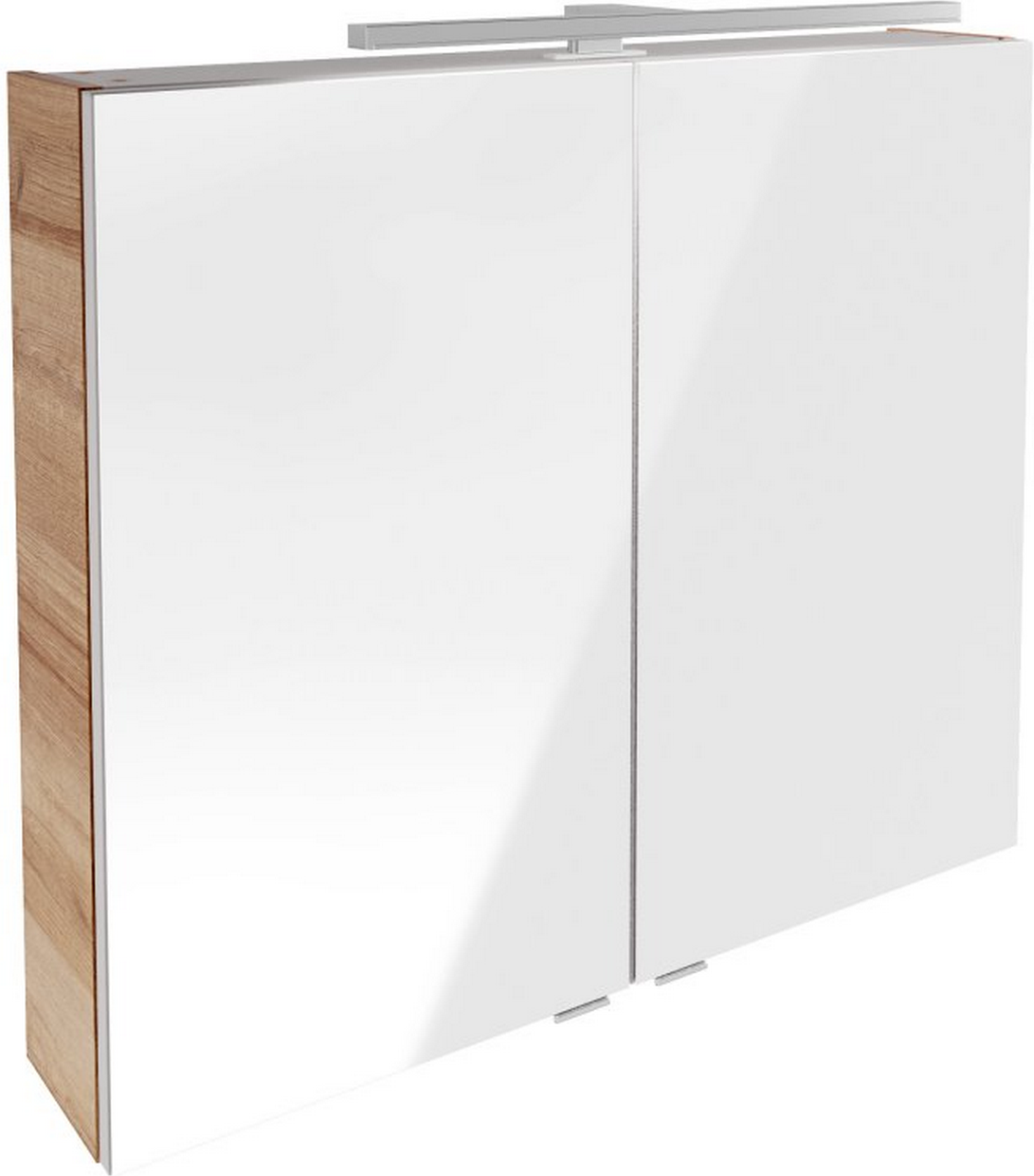 Thumbnail - Fackelmann LED-Spiegelschrank 'B.Brillant' braun 80 x 68 x 15,8 cm