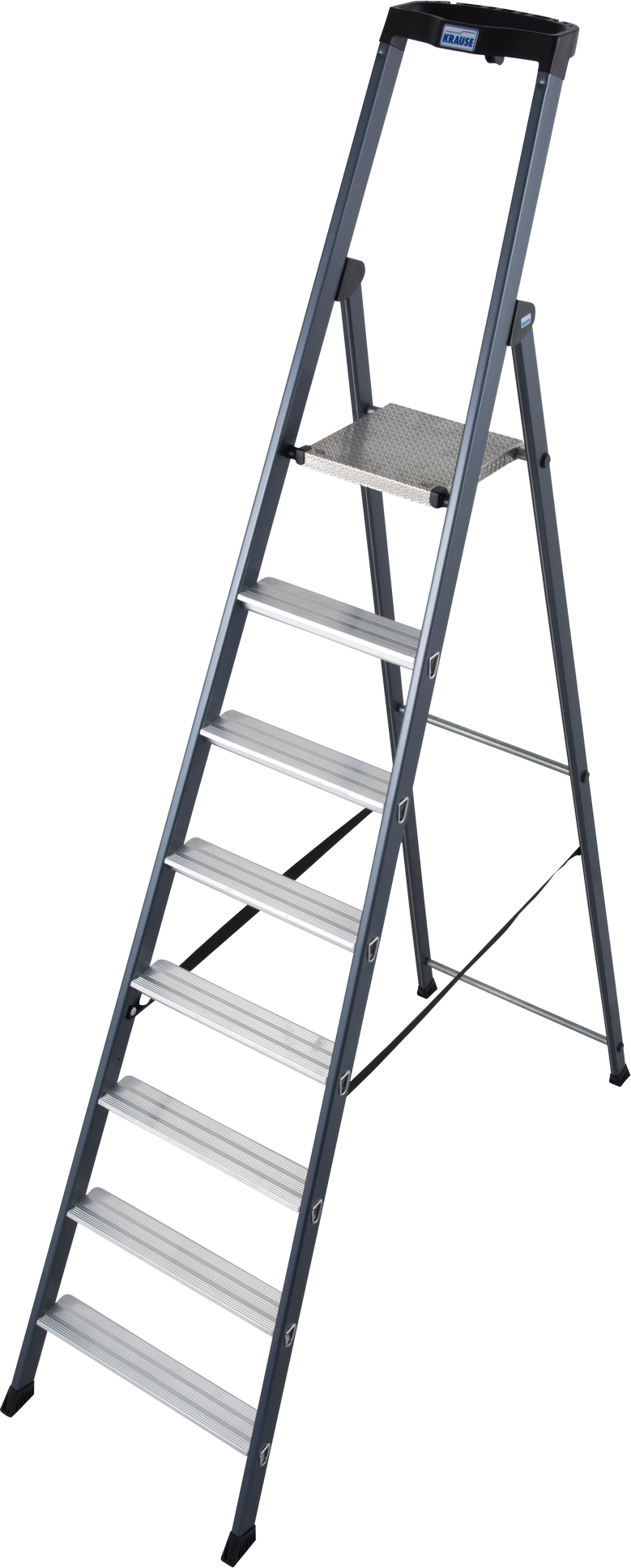 Krause Stehleiter 'SePro S' 1 x 8 Stufen eloxiert