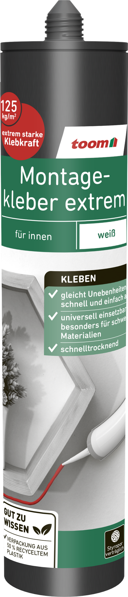 toom Montagekleber extrem weiß 390 g