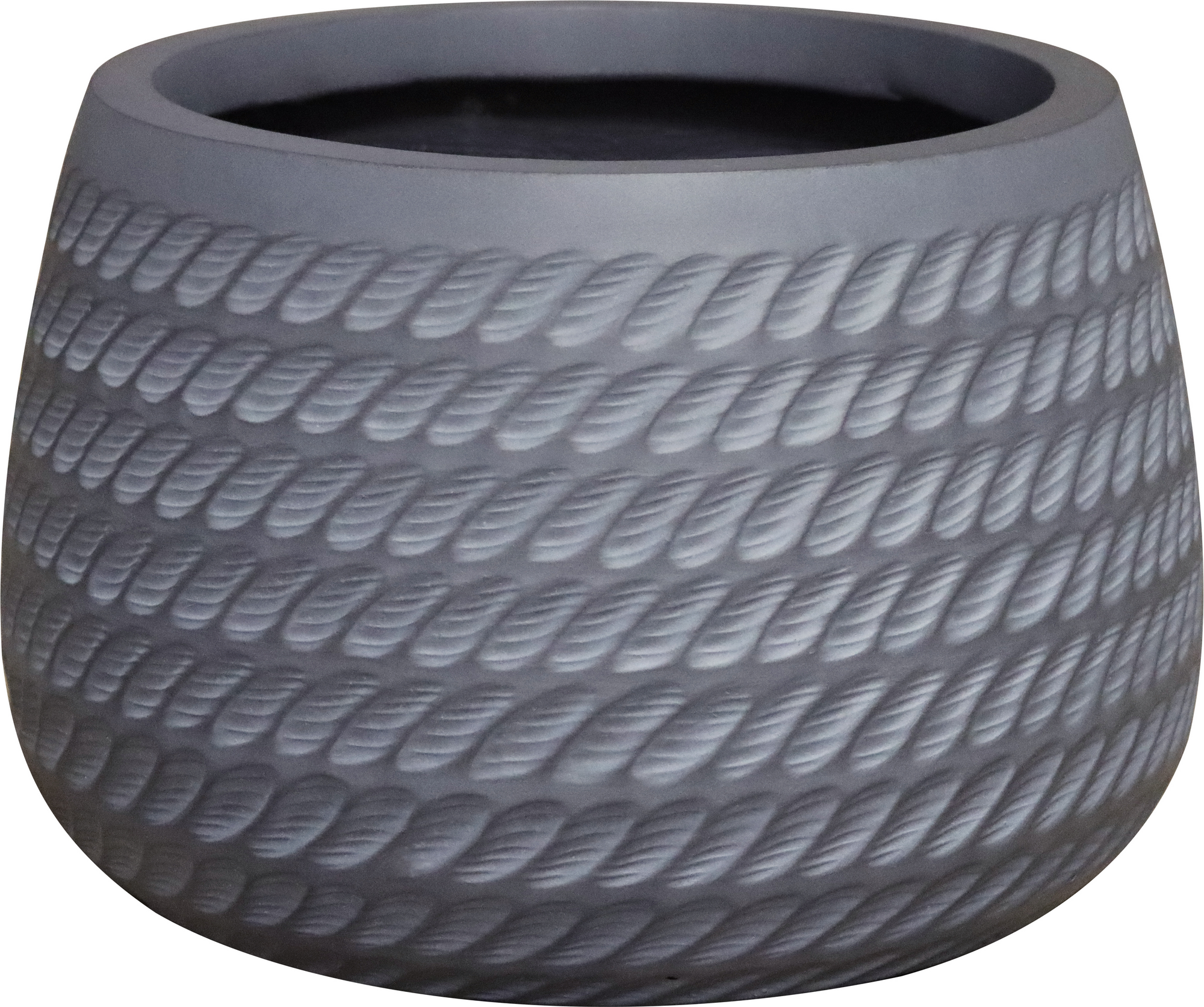toom Pflanzschale 'Pacaya' Fiberglas grau P75 Ø 29 x 20 cm