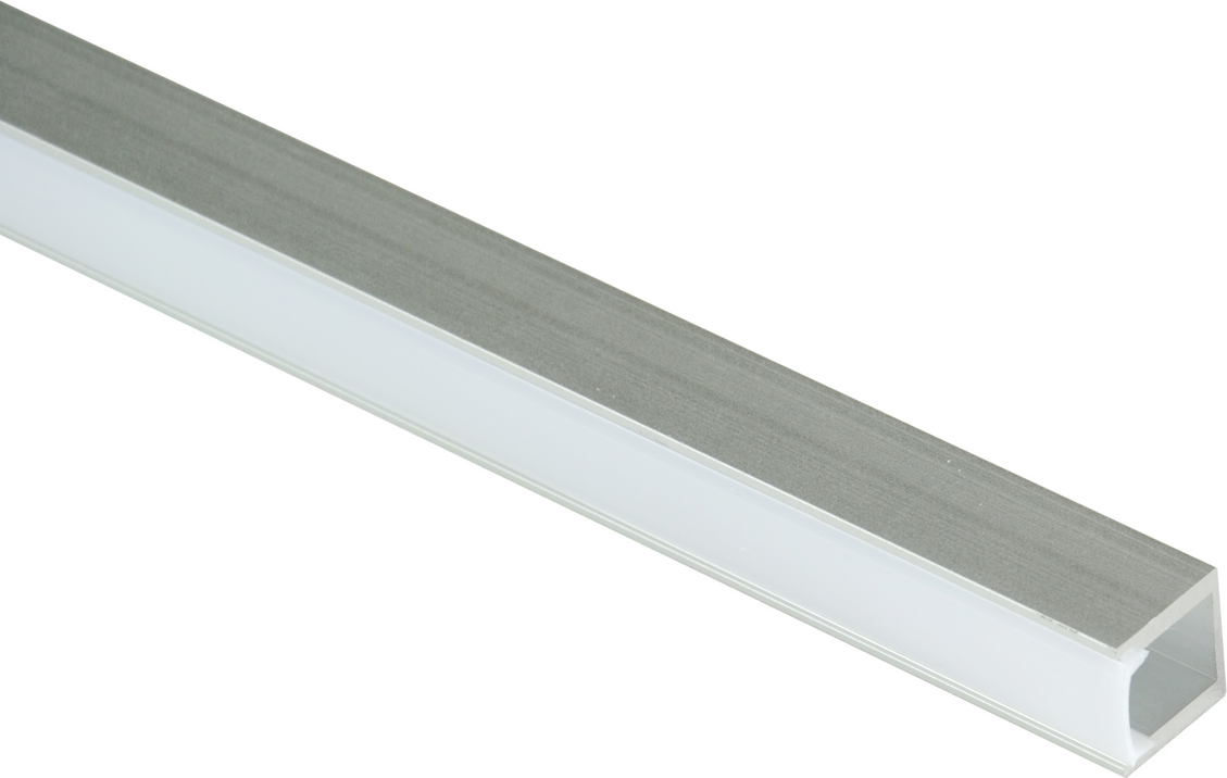 LED-Aluprofil für Sockelleisten mit Diffuser