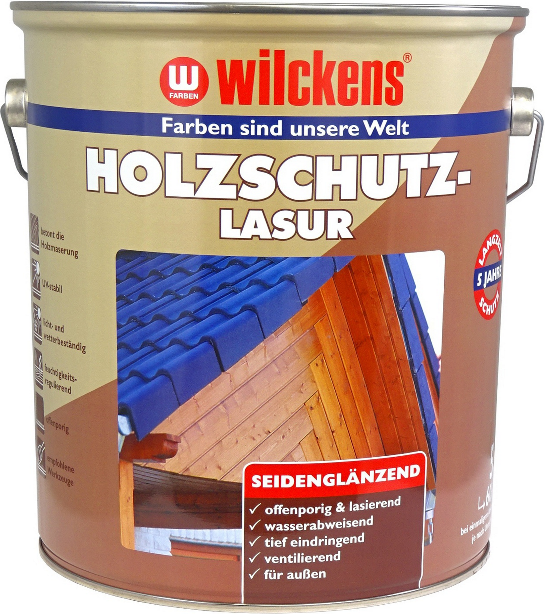 Wilckens Holzschutzlasur palisanderfarben 5 l