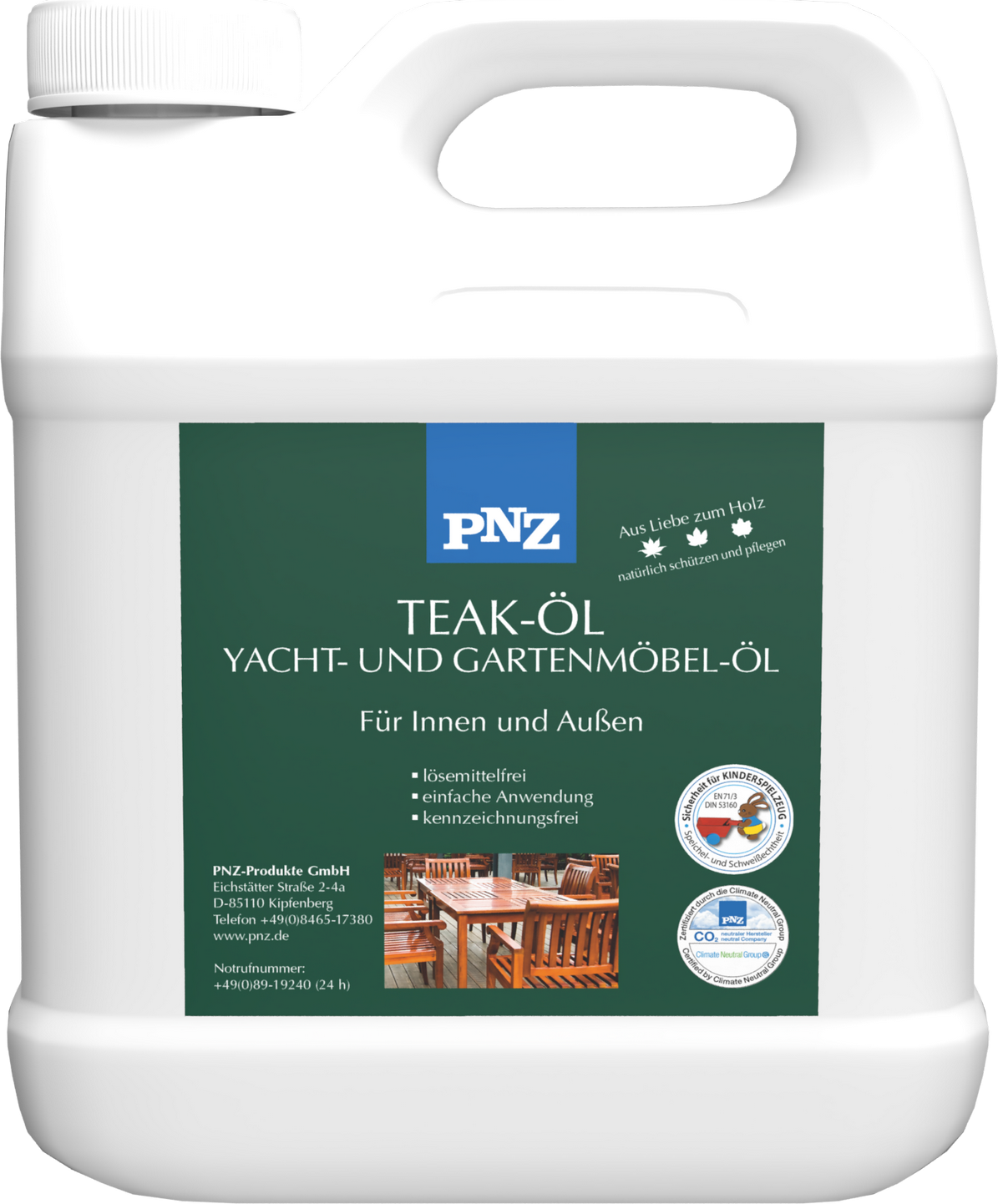 PNZ Yacht- & Gartenmöbel-Öl teakfarben 2,5 l