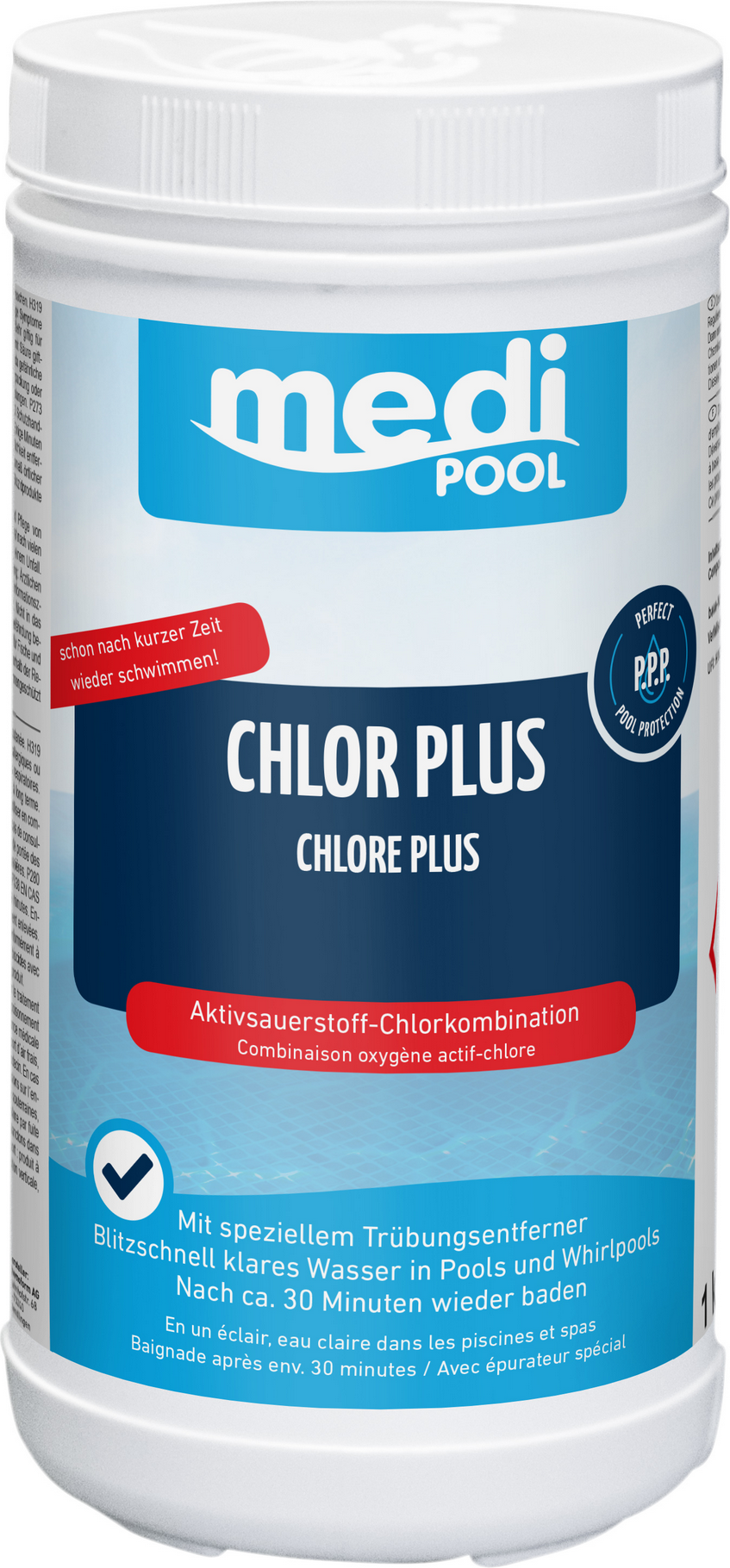 Thumbnail - mediPOOL Langzeit-Mini-Chlortabs zur Poolpflege 1 kg, 50 Stück