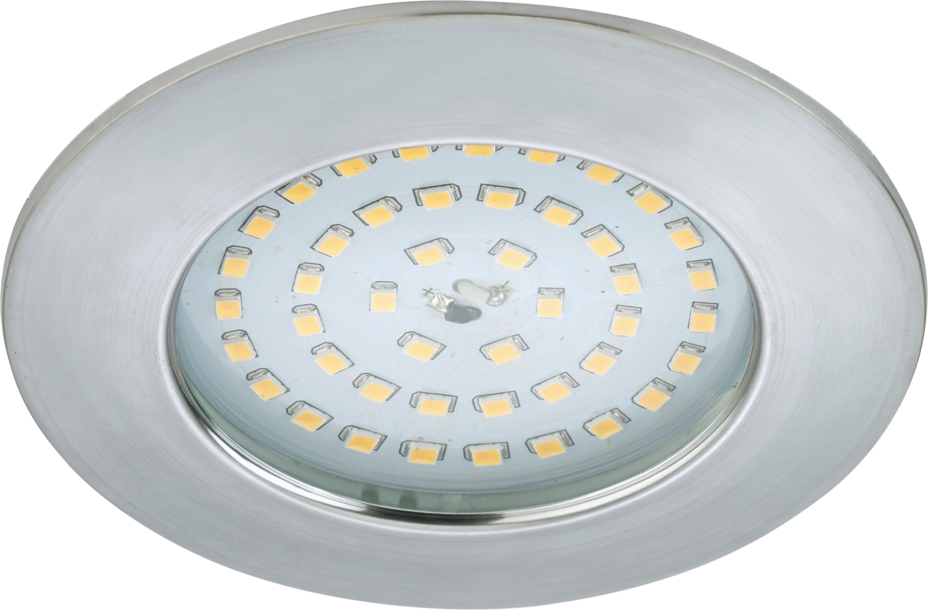 Briloner LED-Einbauleuchte 5 W rund alufarben