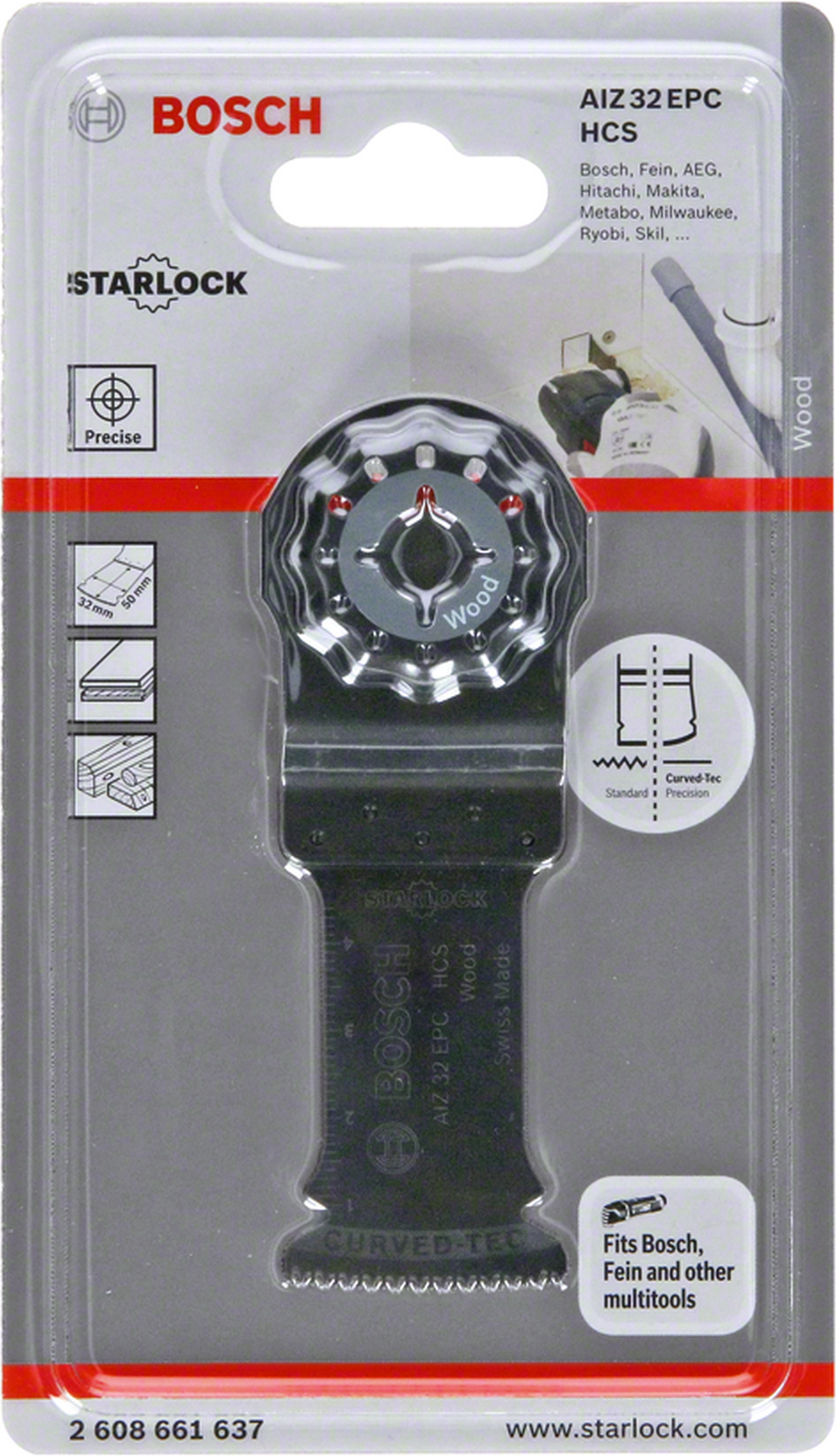 Thumbnail - Bosch Tauchsägeblatt 'Wood AIZ 32 EPC HCS' für Multifunktionswerkzeug 32 mm