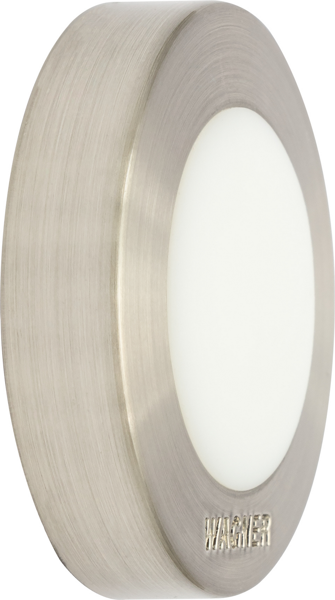 Wagner Wandtürstopper 'Screw or Glue Wall EH 5141' Zinkdruckguss edelstahlfarben Ø 38 x 10 mm