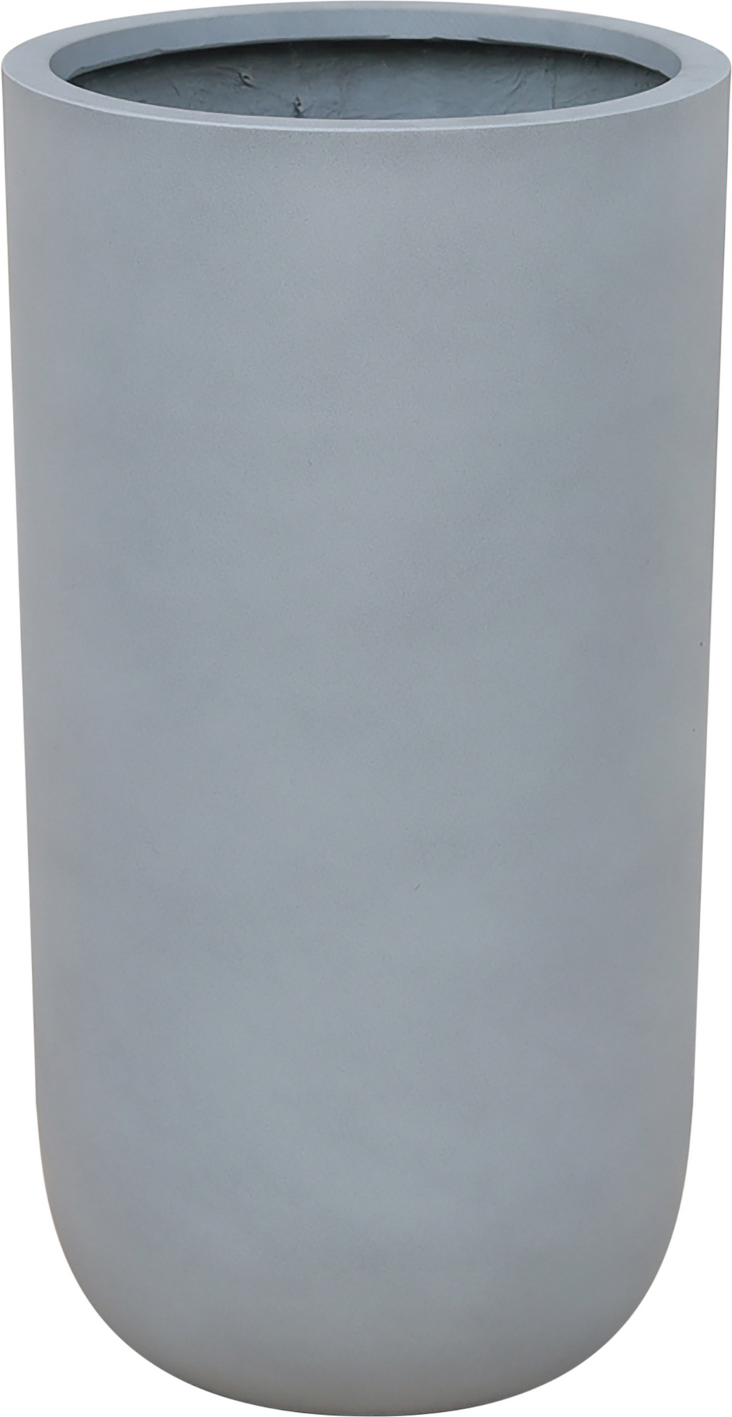 toom Pflanzgefäß 'Palomo' Polyfibre Betonoptik grau rund Ø 30 x 55 cm