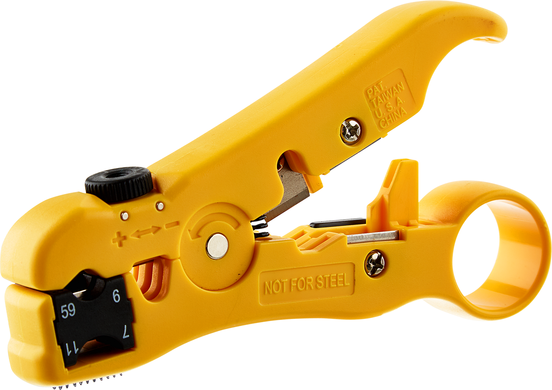 Thumbnail - Schwaiger Abisolierwerkzeug gelb Kunststoff 12 x 17 x 2 cm