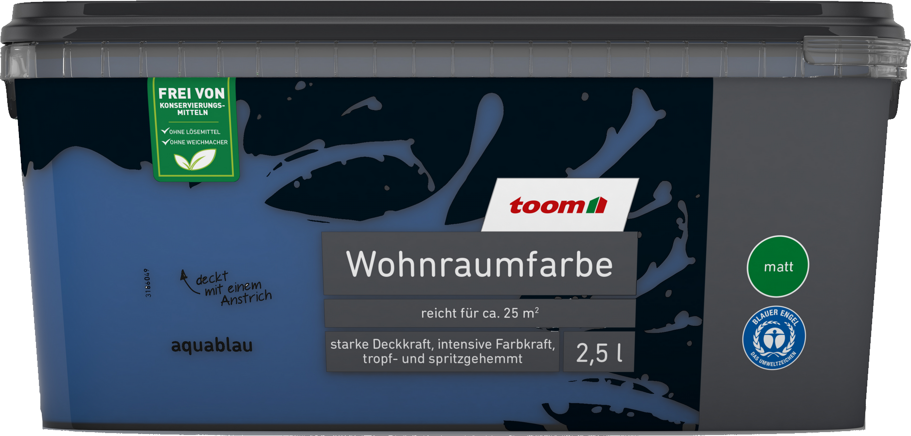 Thumbnail - toom Wohnraumfarbe aquablau matt 2,5 l