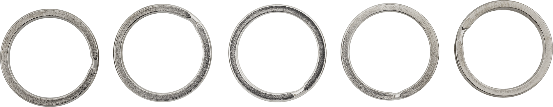 Schlüsselringe SL30 flach Stahl vernickelt 5 Stück