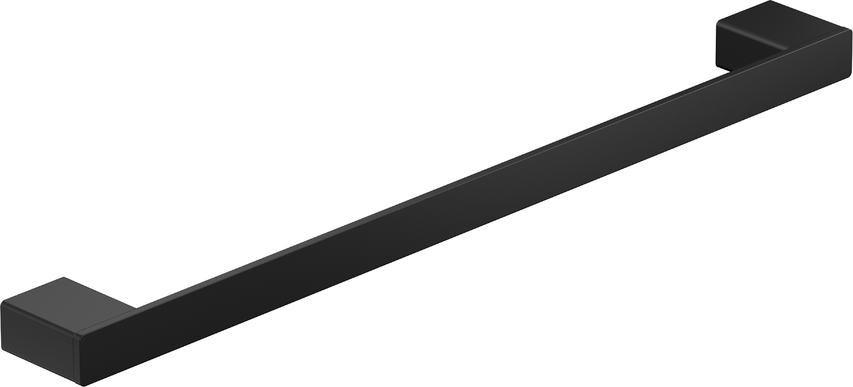 Chris Bergen Handtuchhalter 'Amira' schwarz matt 5 x 47,6 x 2,4 cm