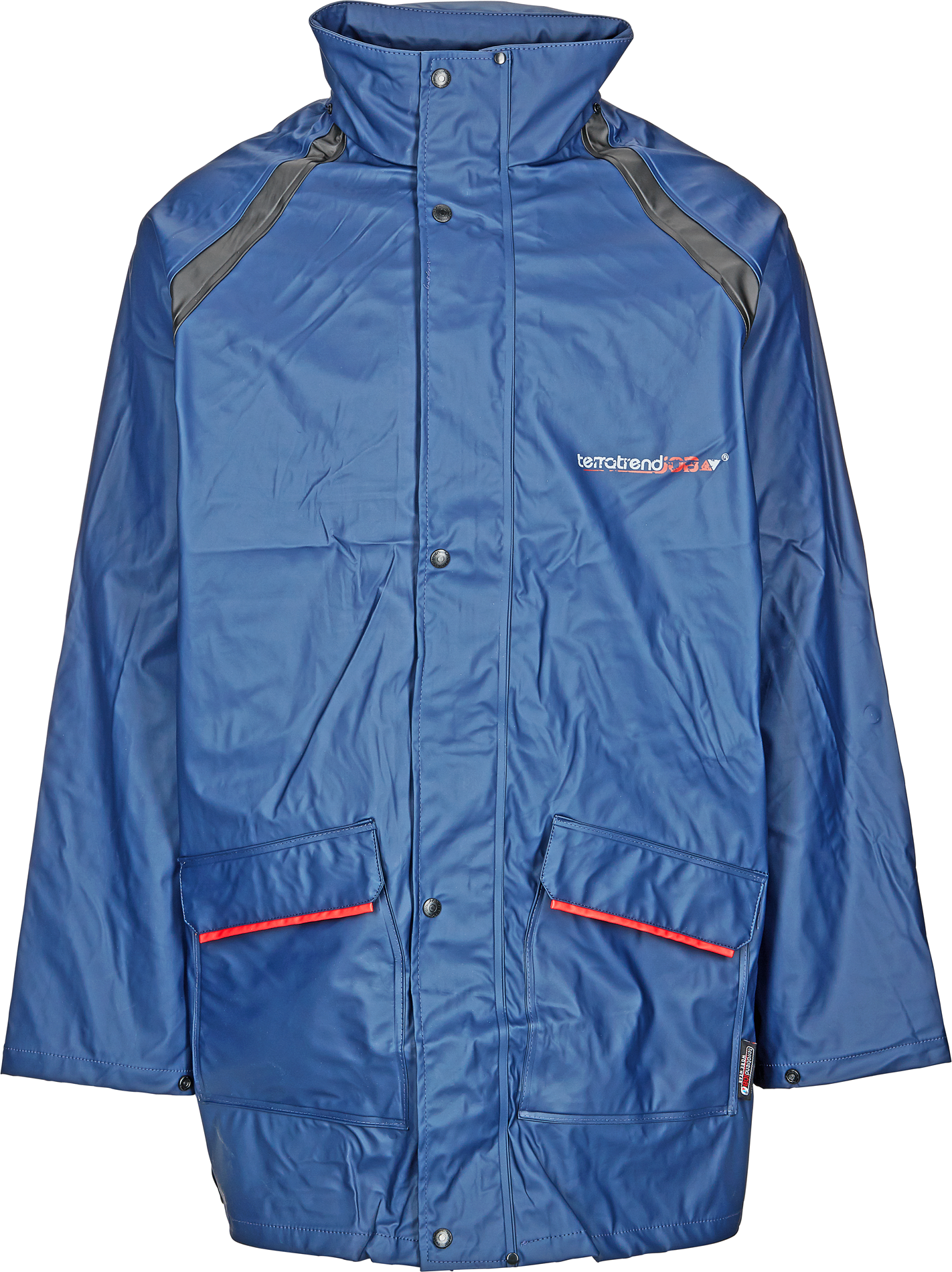 Regenjacke Polyurethan/Polyester marineblau Gr. XL
