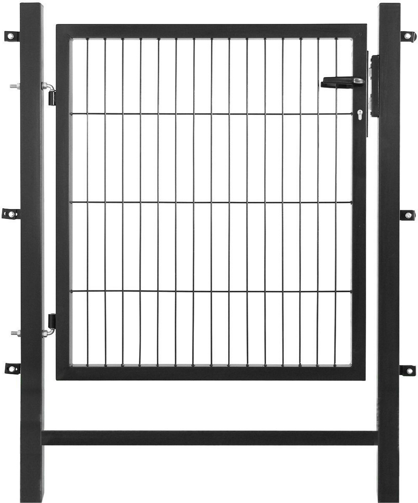 Arvotec Gartentor 'Easy' anthrazit 100 x 100 cm, mit Pfostenrahmen