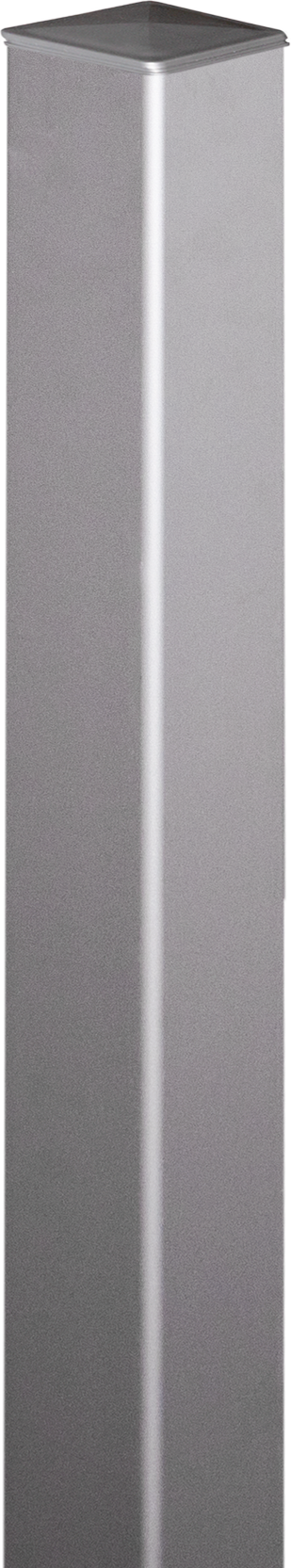 GroJa Zaunpfosten Aluminium silber 6 x 6 x 150 cm