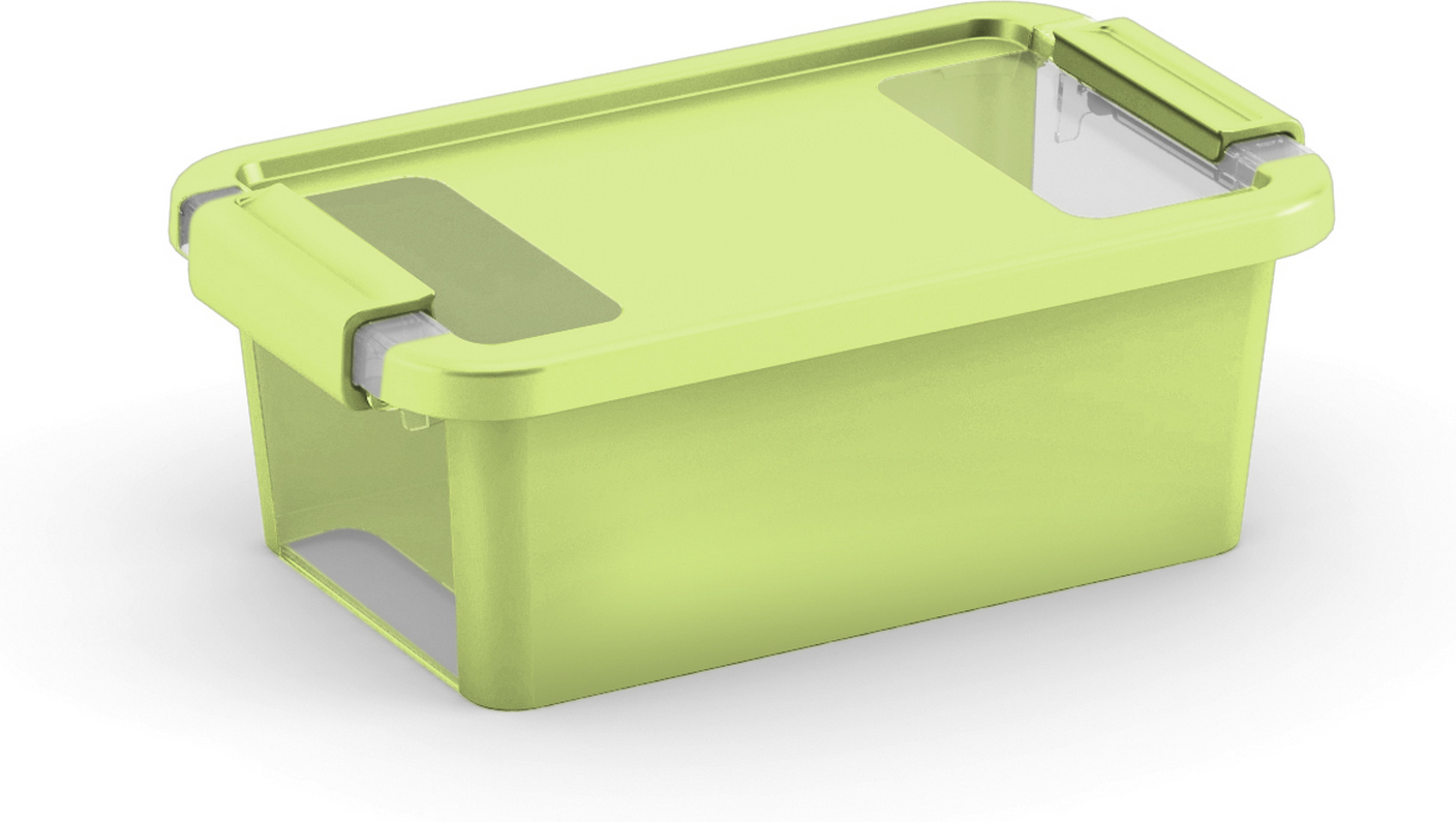 Thumbnail - KIS Aufbewahrungsbox 'BI Box XS' hellgrün / transparent 3 l 26,5 x 16 x 10 cm