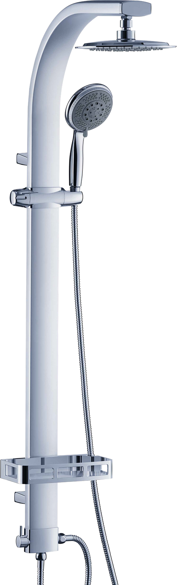 toom Duschsäule 'Jamaica' verchromt mit Ablagefläche