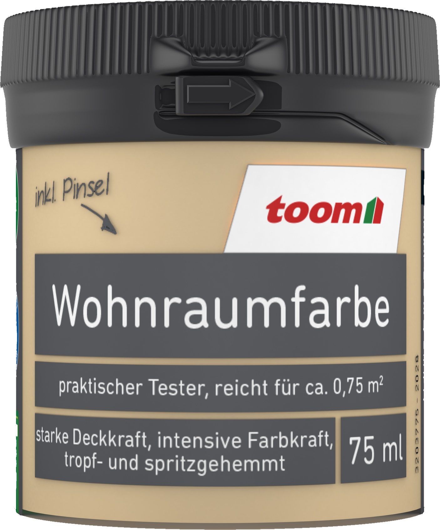 toom Wohnraumfarbe apricotfarben matt 75 ml
