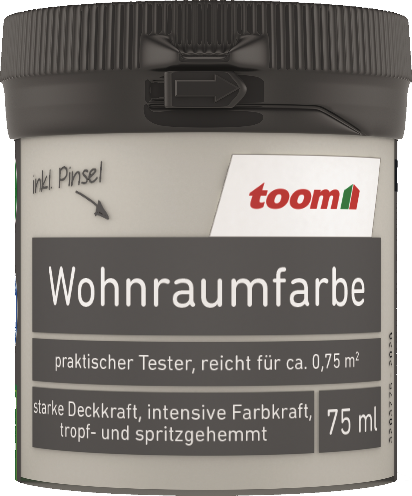 toom Wohnraumfarbe lichtgrau matt 75 ml