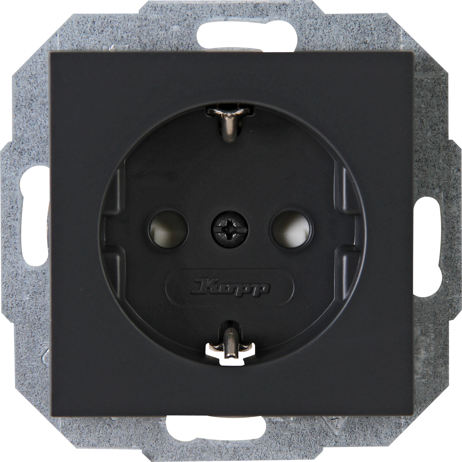 Kopp Schutzkontakt-Steckdose 'Athenis' anthrazit