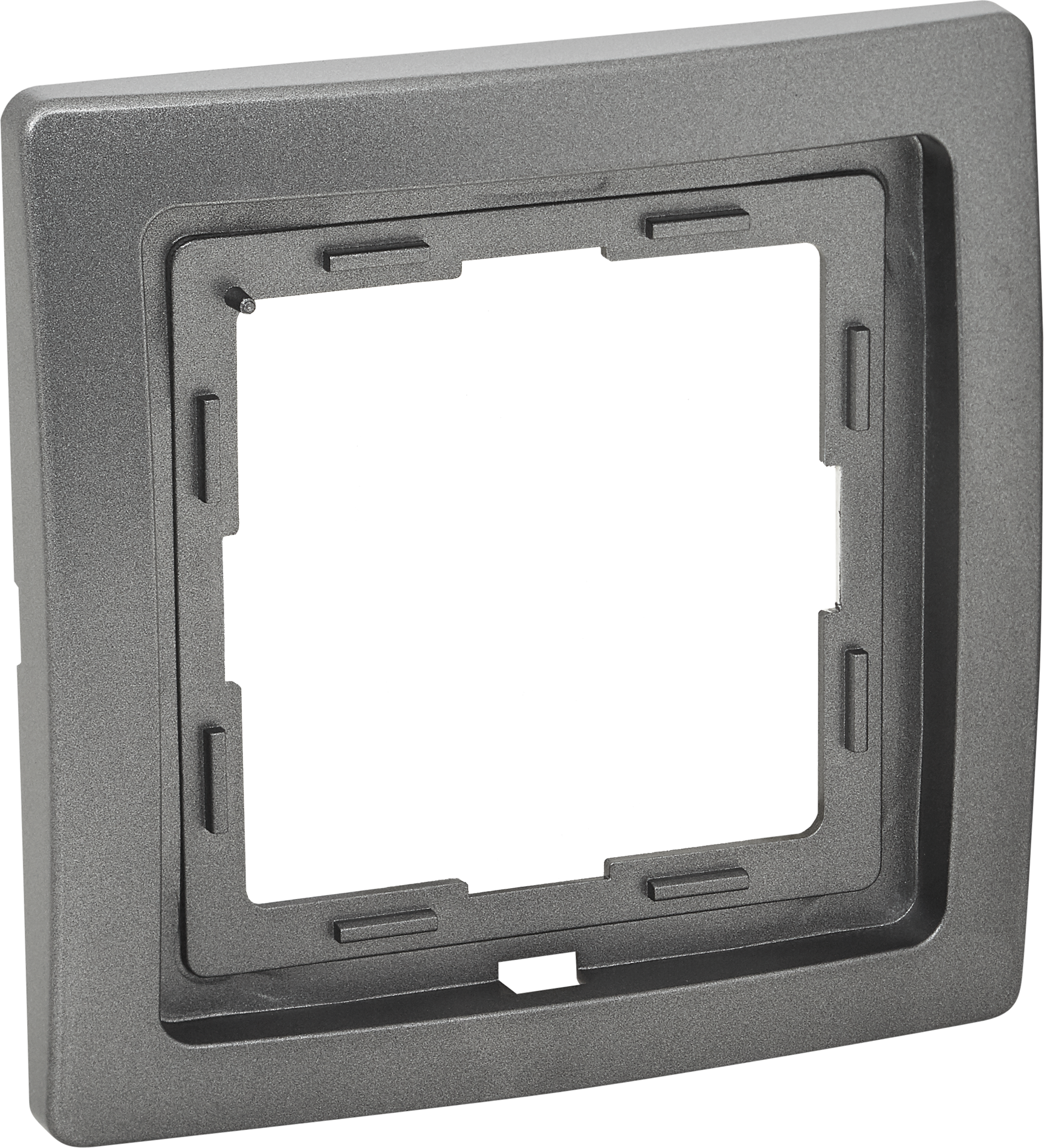 Kopp Abdeckrahmen 'Venedig' 1-fach platinfarben