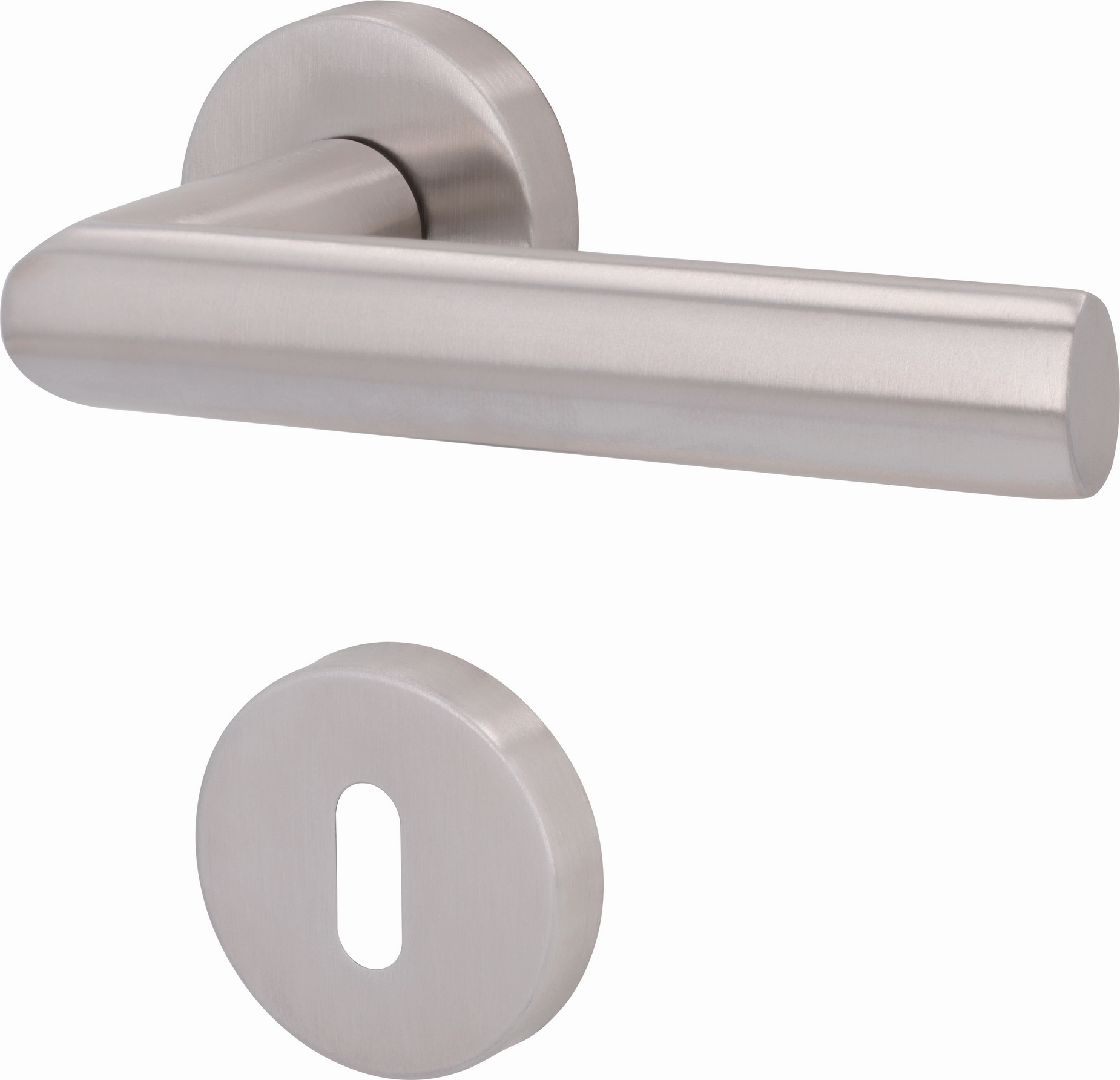 Thumbnail - Alpertec Rosettengarnitur 'Grafing' Edelstahl satiniert BB