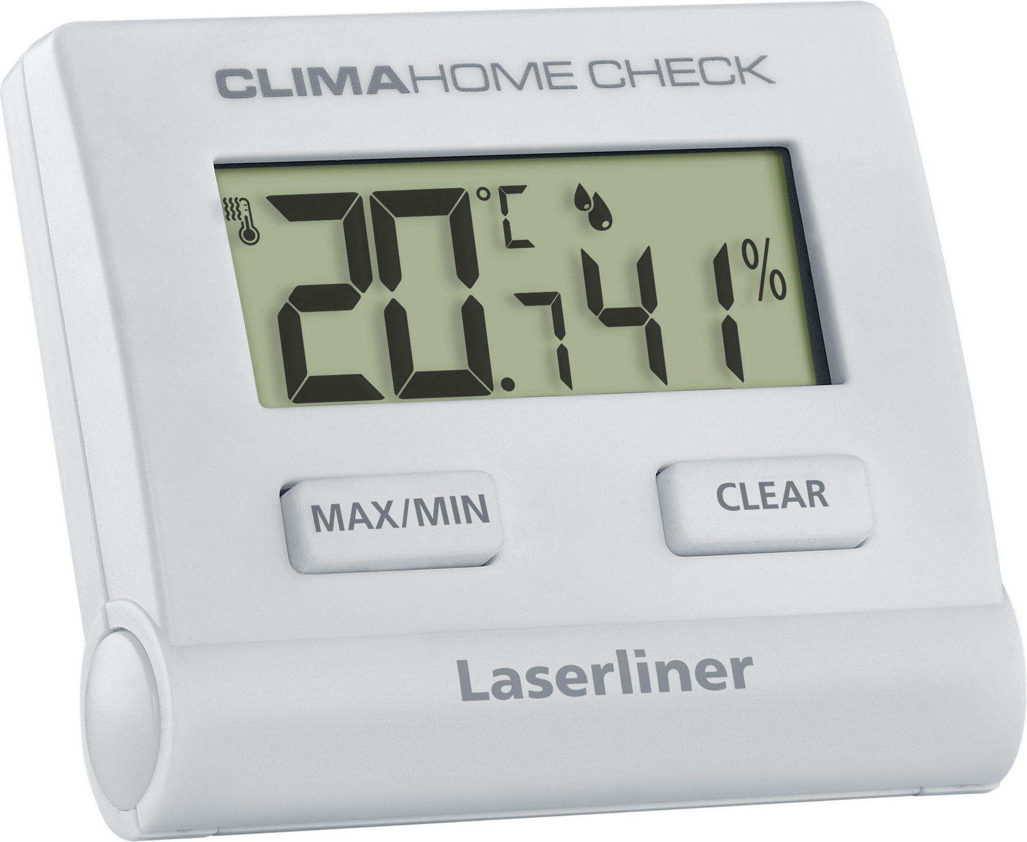 Thumbnail - Laserliner Digitales Hygrometer 'ClimaHome-Check' weiß inklusive Batterie