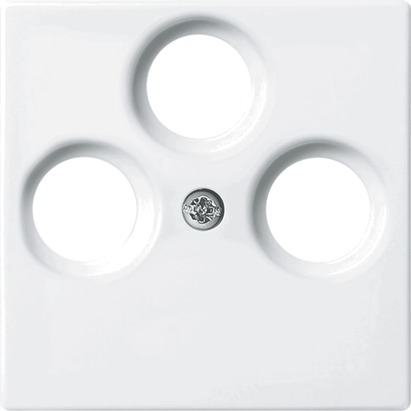 Busch-Jäger SAT/TV-Zentralscheibe 'Balance SI' 3-Loch alpinweiß