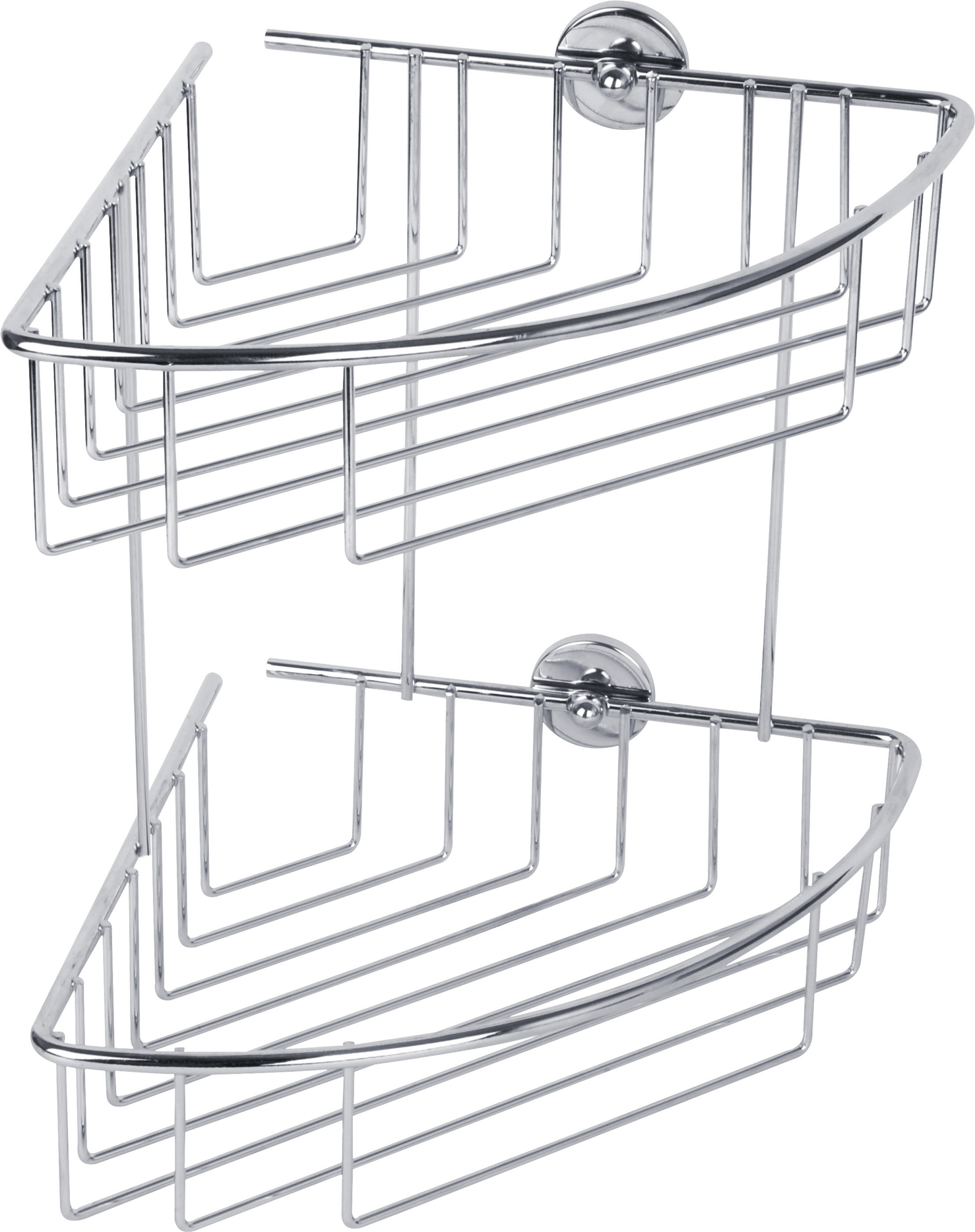 tesa Eck-Duschregal 'baath Plus' mit Klebelösung 27,5 x 20,3 x 20,5 cm