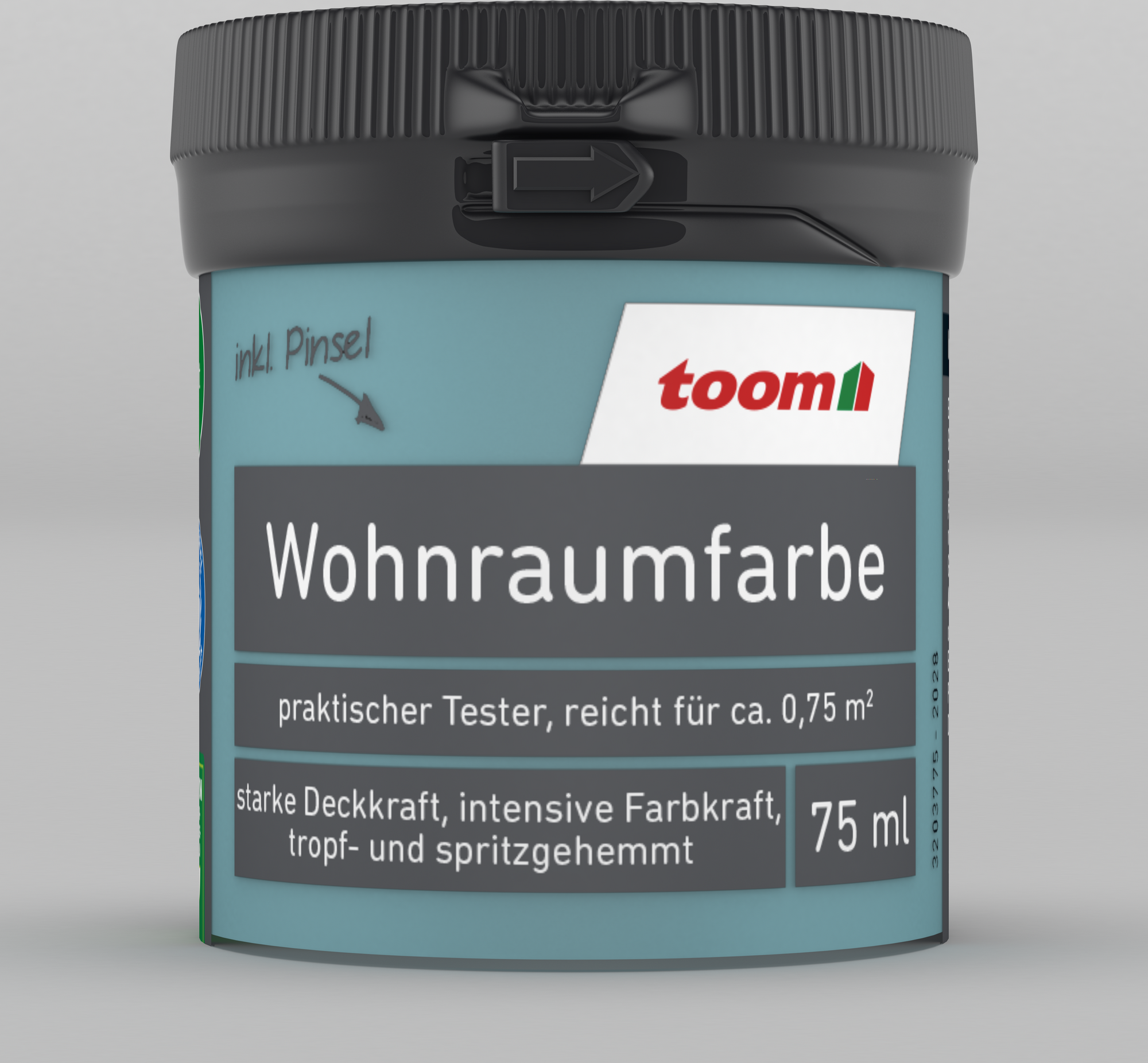 toom Wohnraumfarbe azurblau matt 75 ml