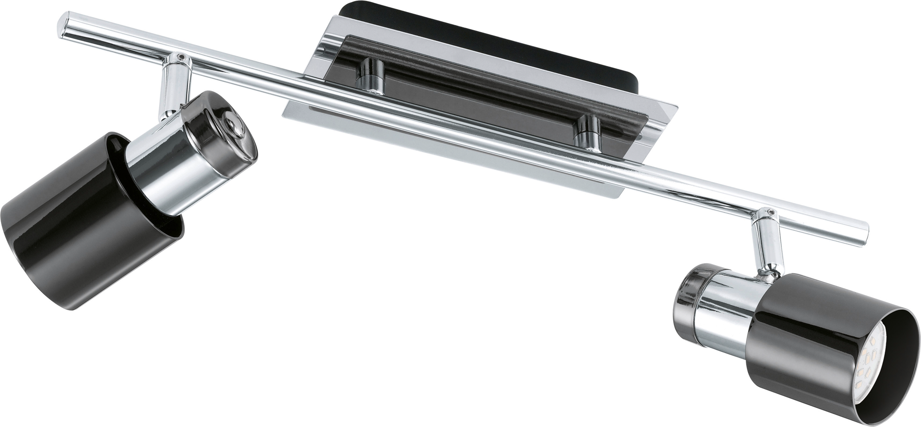 EGLO Eglo LED-Strahler 'Davida 1' schwarz 2-flammig