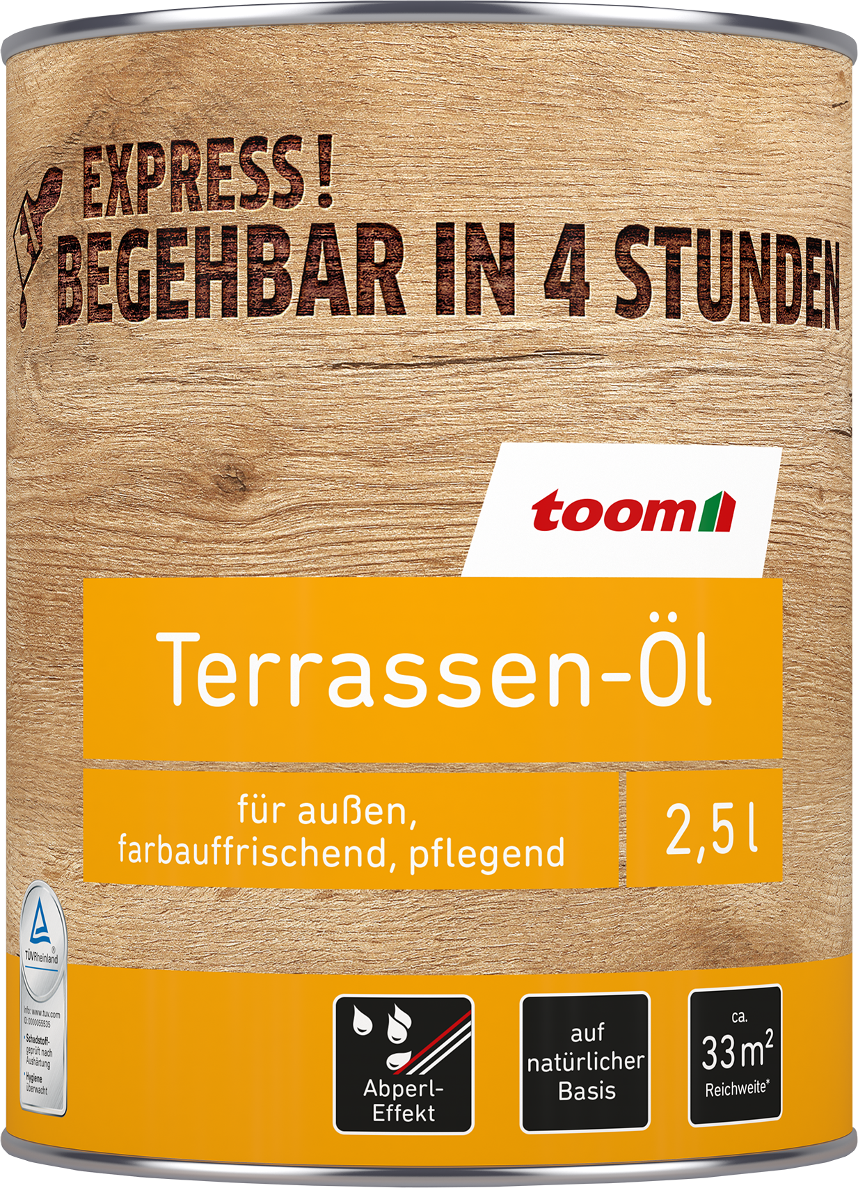 toom Terrassen-Öl teakfarben 2,5 l
