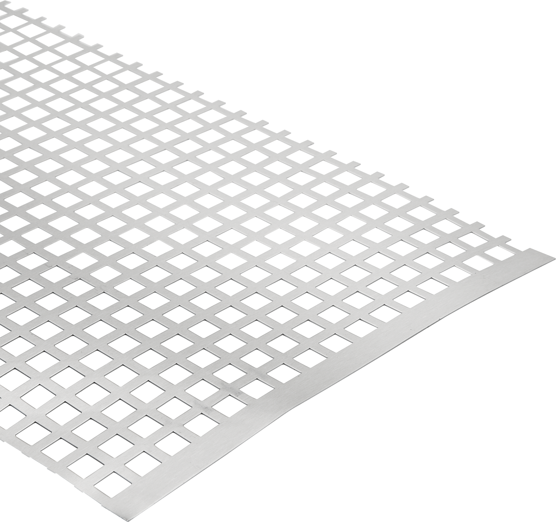 alfer Quadratlochblech Aluminium 100 x 20 cm