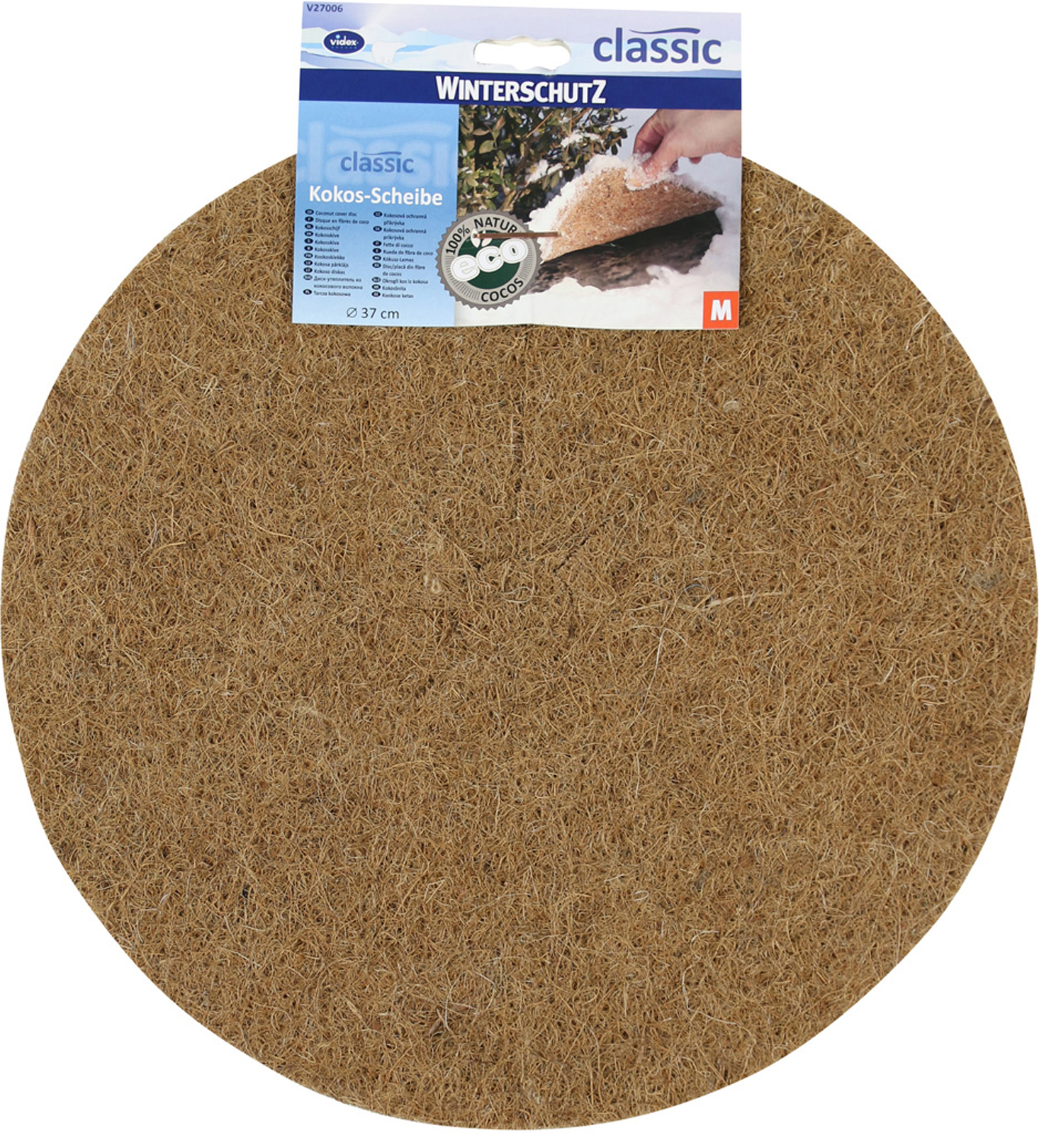 Winterschutz Kokos-Scheibe 'Classic' 100 % Cocos Ø 37 cm