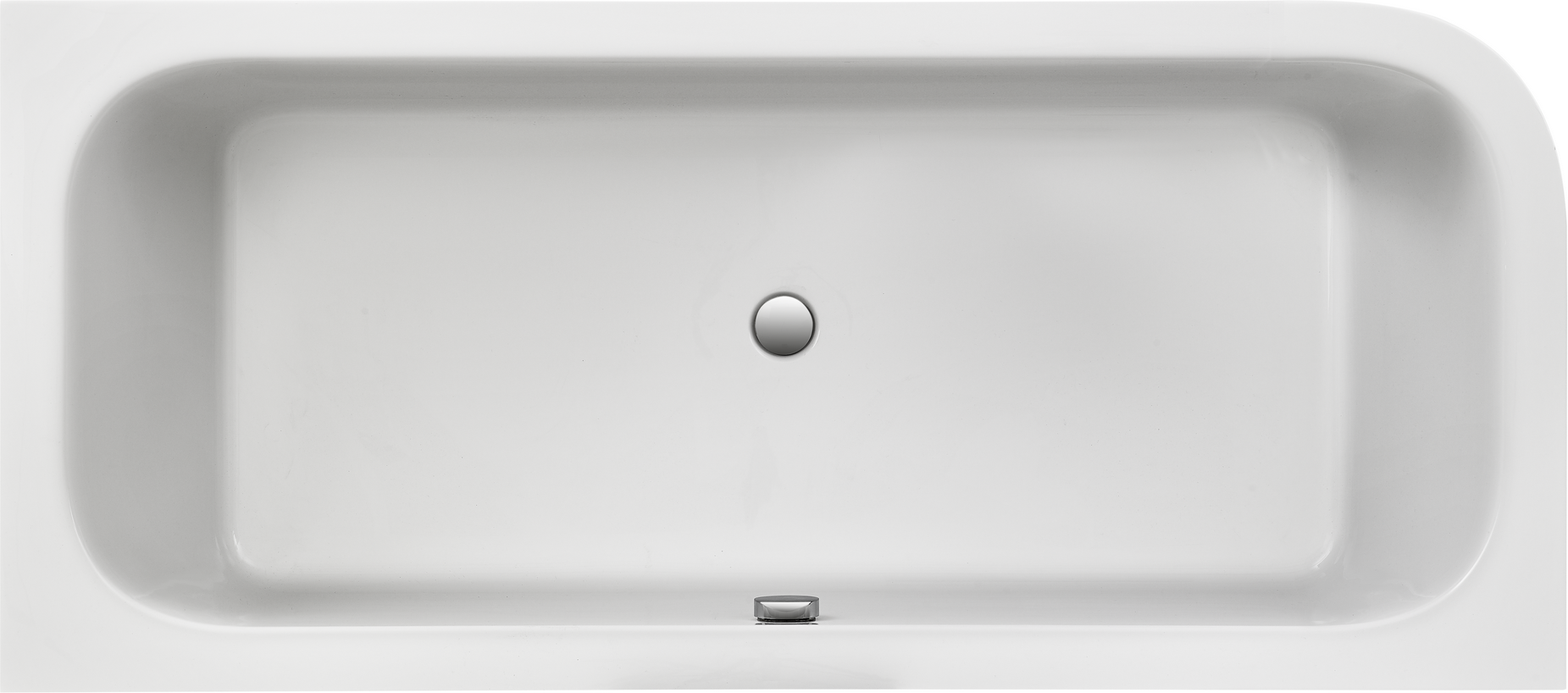 Ottofond Badewanne 'Spirit' links Sanitäracryl weiß 1800 x 800 mm