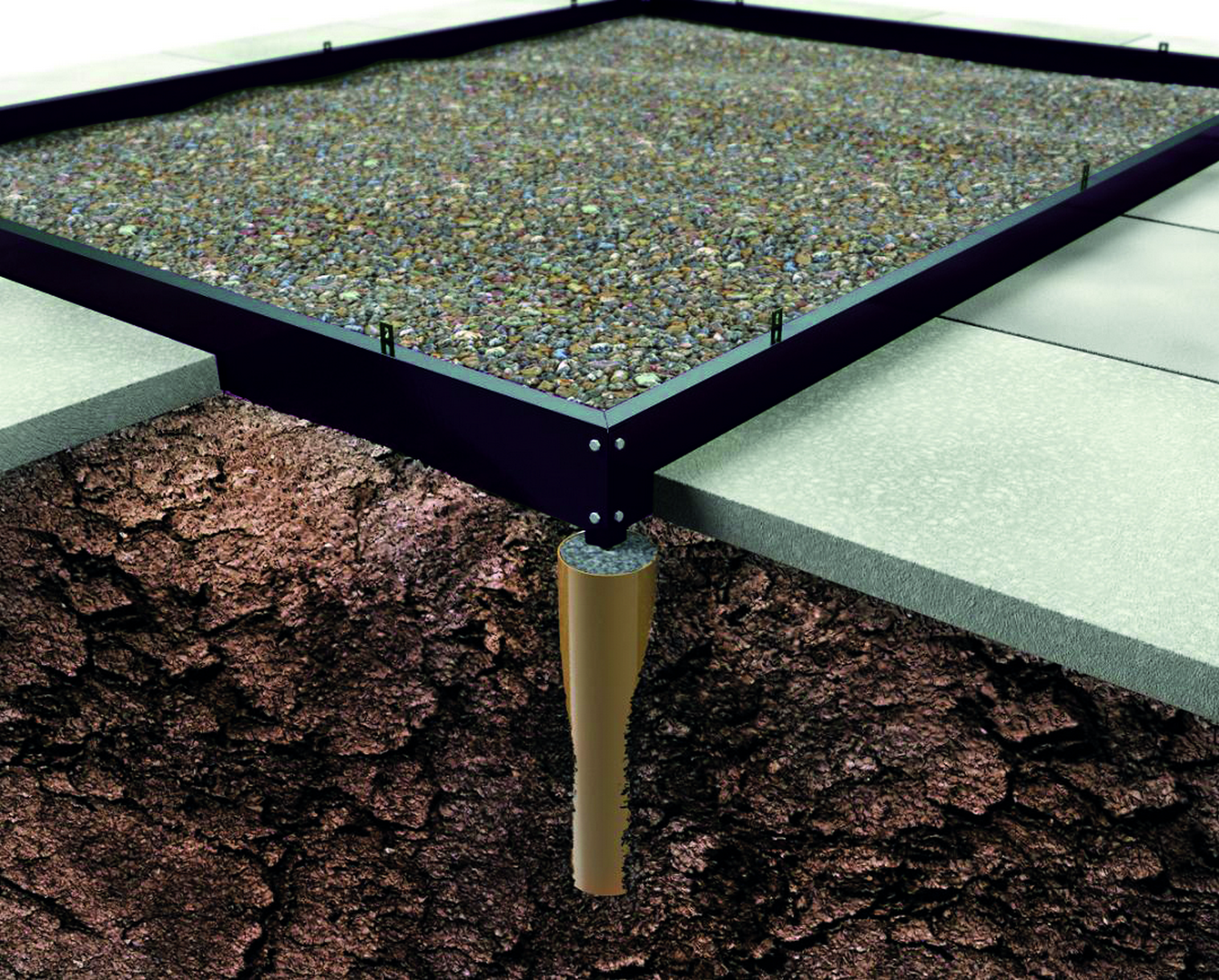 Halls Fundament für Gewächshäuser 'Magnum 128' und 'Universal 128' 9,9 m²