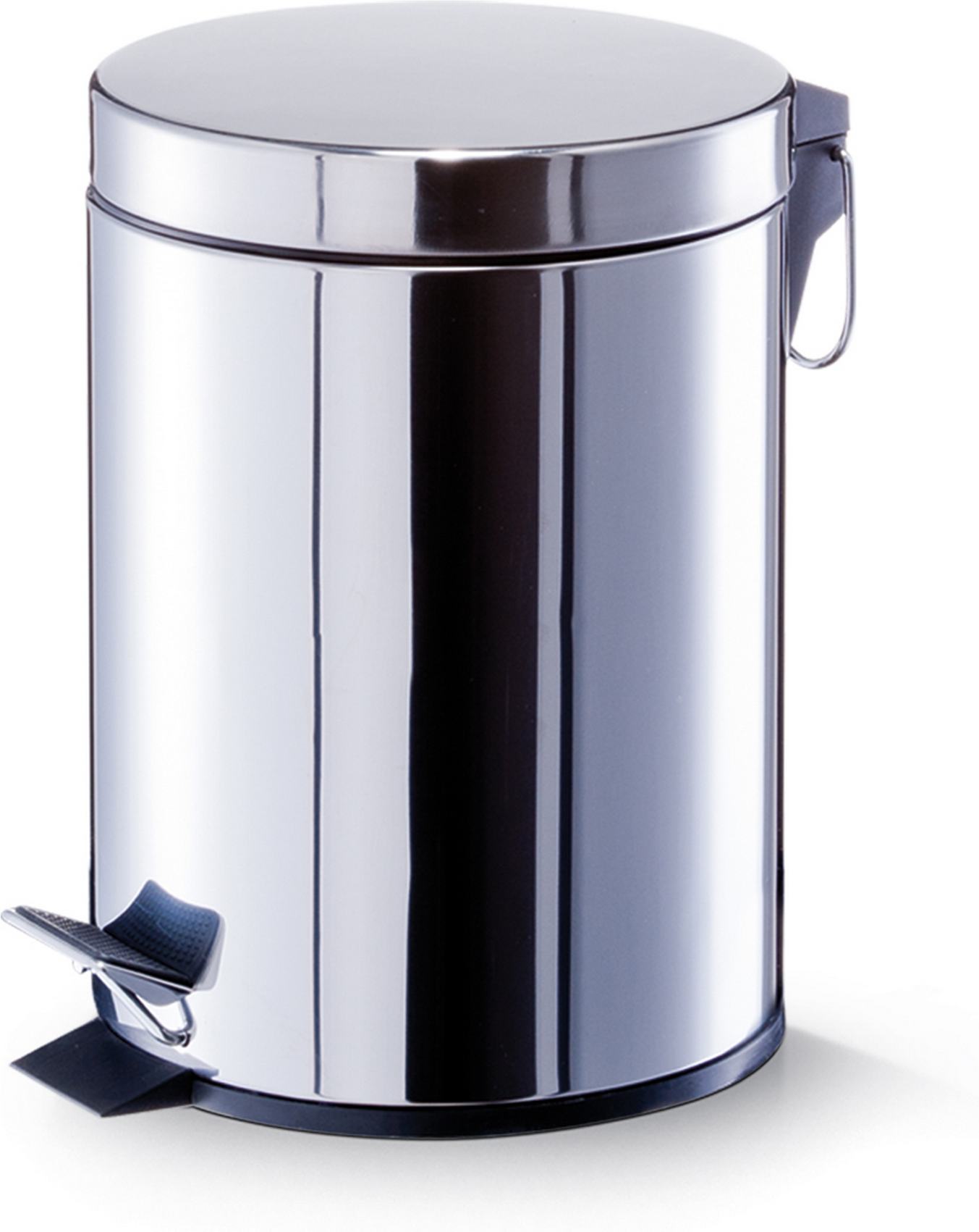 Zeller Treteimer silbern Edelstahl 5 l