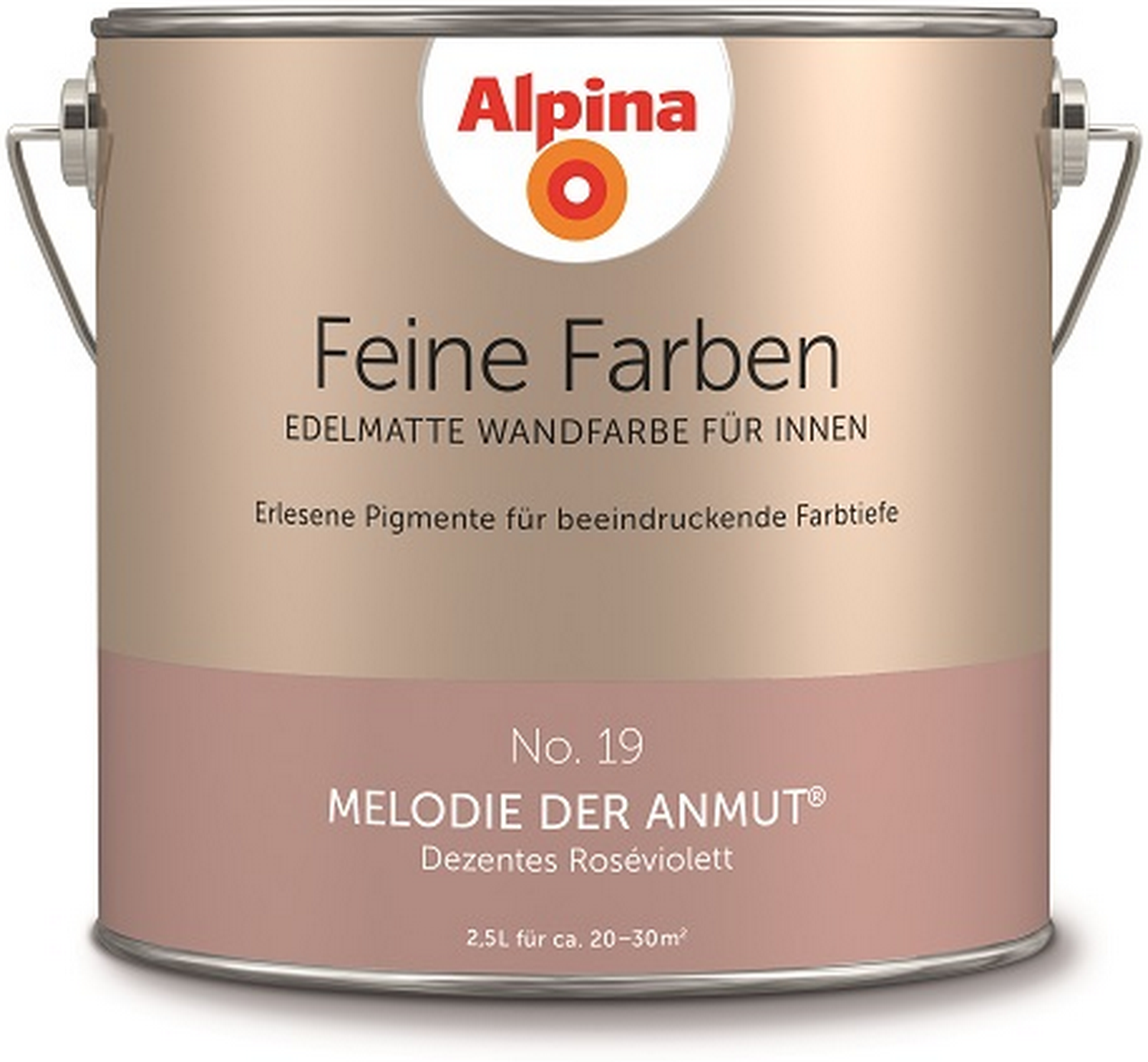 Alpina Feine Farben 'Melodie der Anmut' altrosa matt 2,5 l