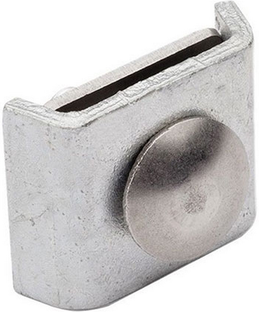 deutsche zauntechnik Eckverbinder feuerverzinkt flach für Doppelstabmattenzaun und Gabionen