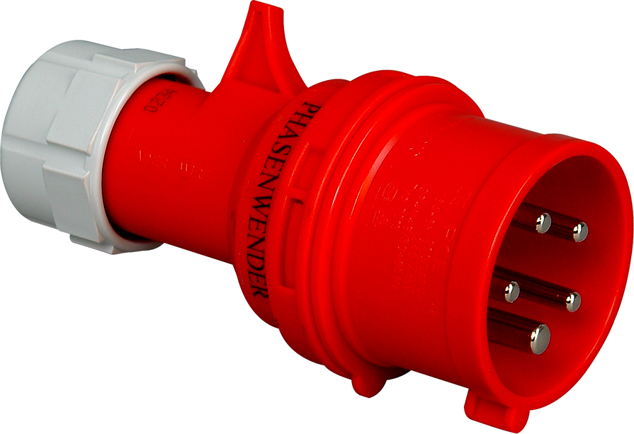 Kopp CEE-Stecker 5-polig 16 A mit Phasenwender
