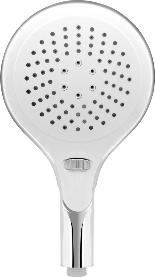 toom Handbrause 'Chicago' weiß/chrom Ø 15,2 x 3,9 x 27,5 cm