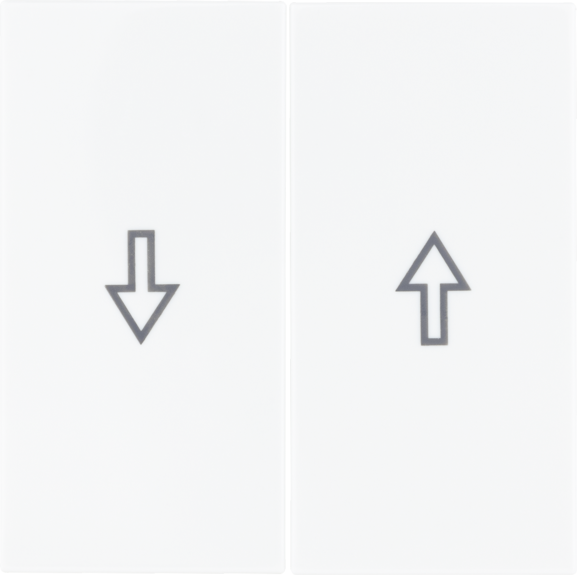 toom Jalousienschalter-Abdeckung 'Design Line' weiß