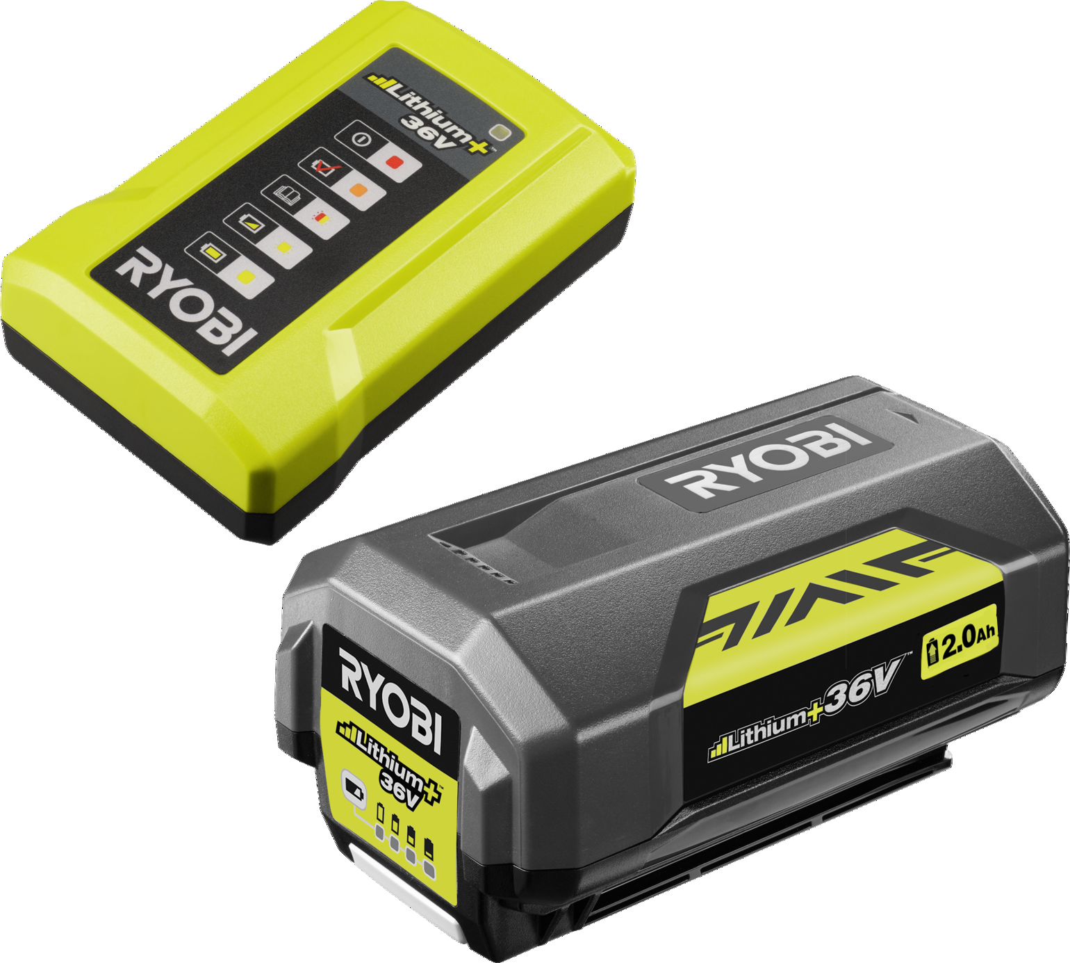 Ryobi Starter-Set 'RY36BC17A-120' Akku und Ladegerät, 36 V 2,0 Ah