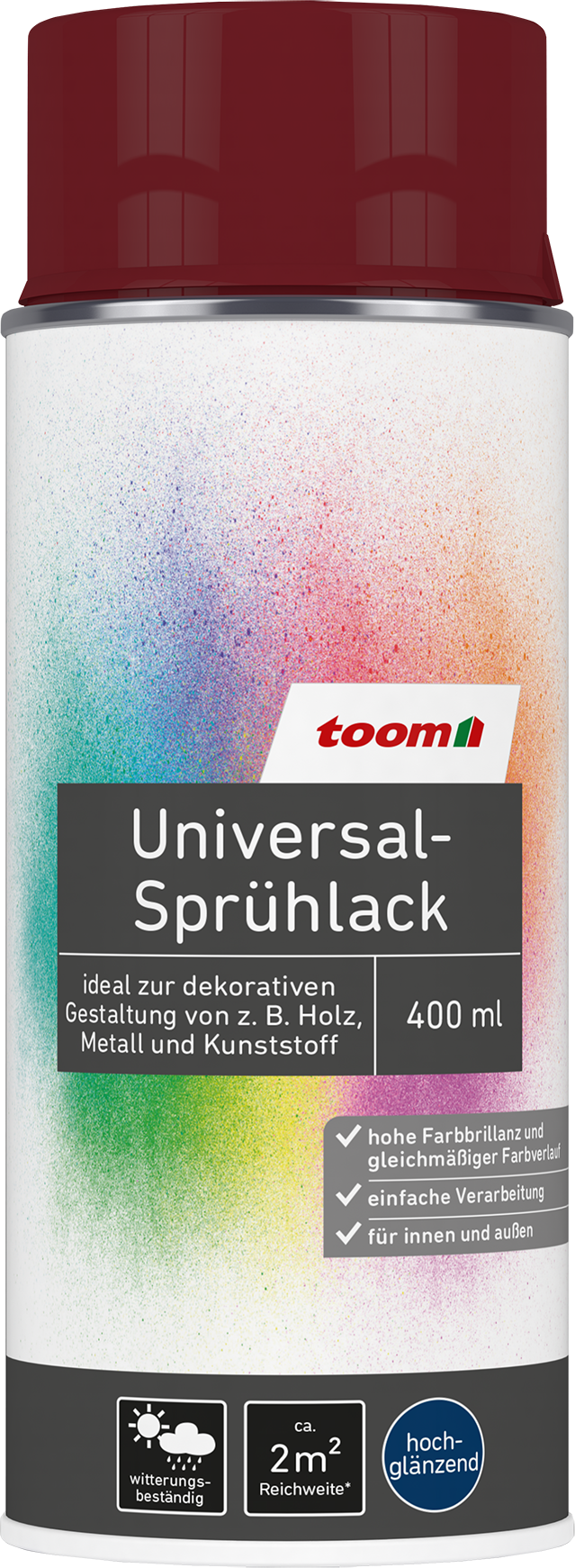 Thumbnail - toom Universal-Sprühlack merlotfarben glänzend 400 ml