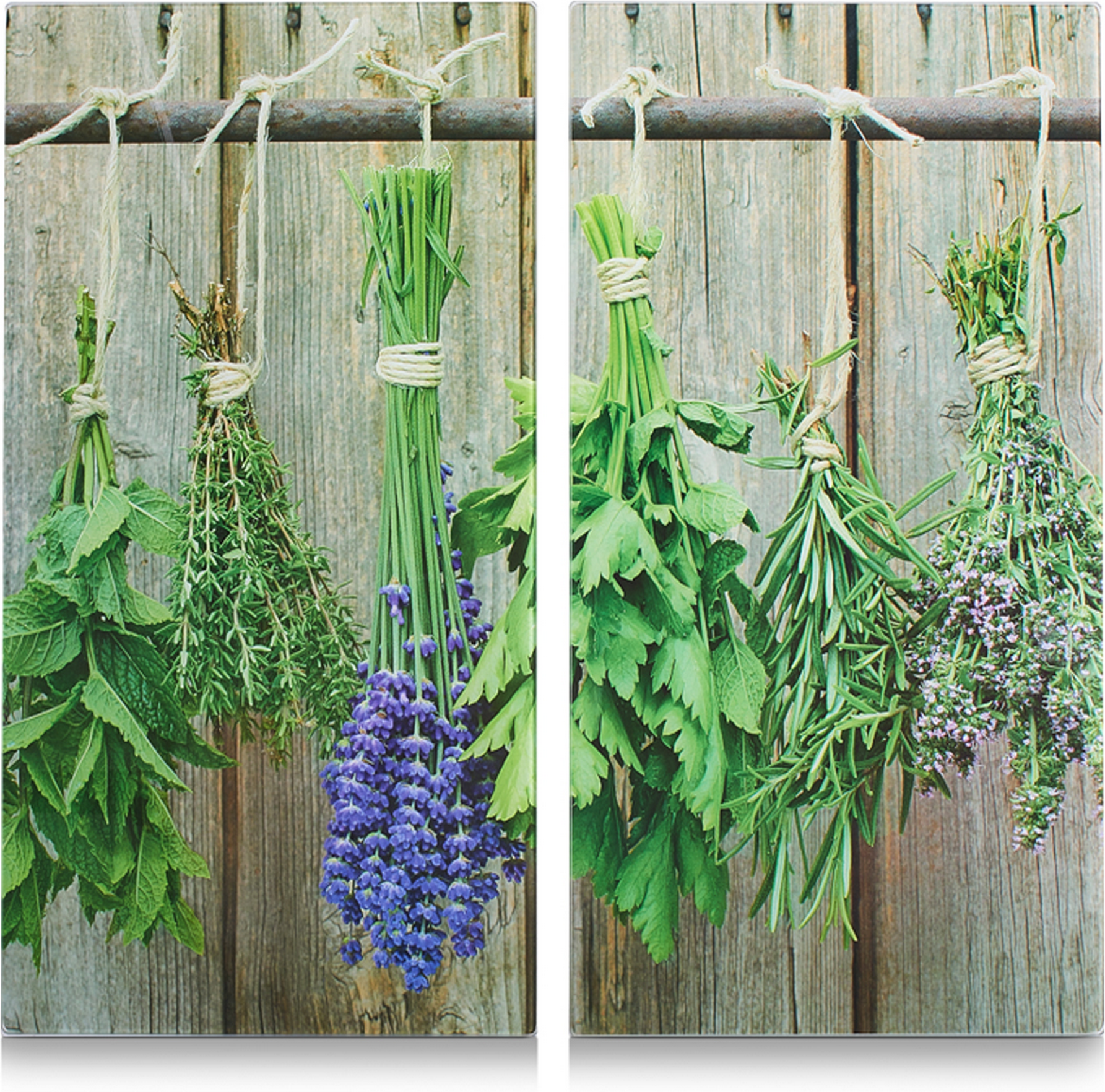 Zeller Schneidebrett 'Kräuter' mehrfarbig 52 x 0,8 x 30 cm