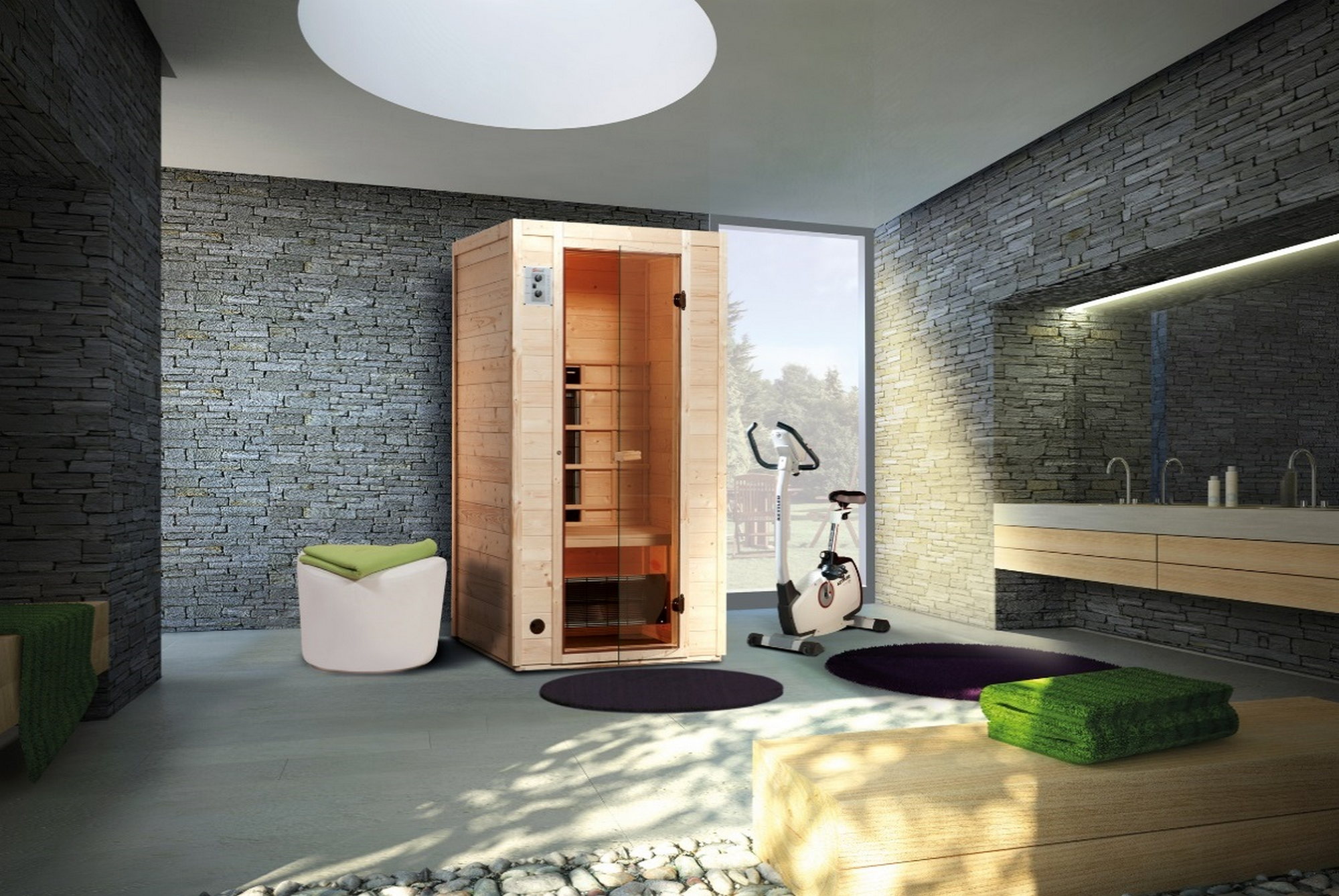 Weka Infrarot-Kabine Vaala 102 x 100 x 196 cm