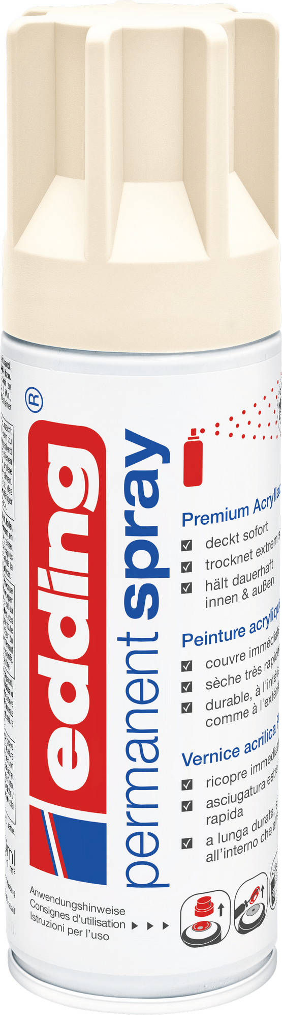 Edding Sprühlack hellelfenbein matt 200 ml